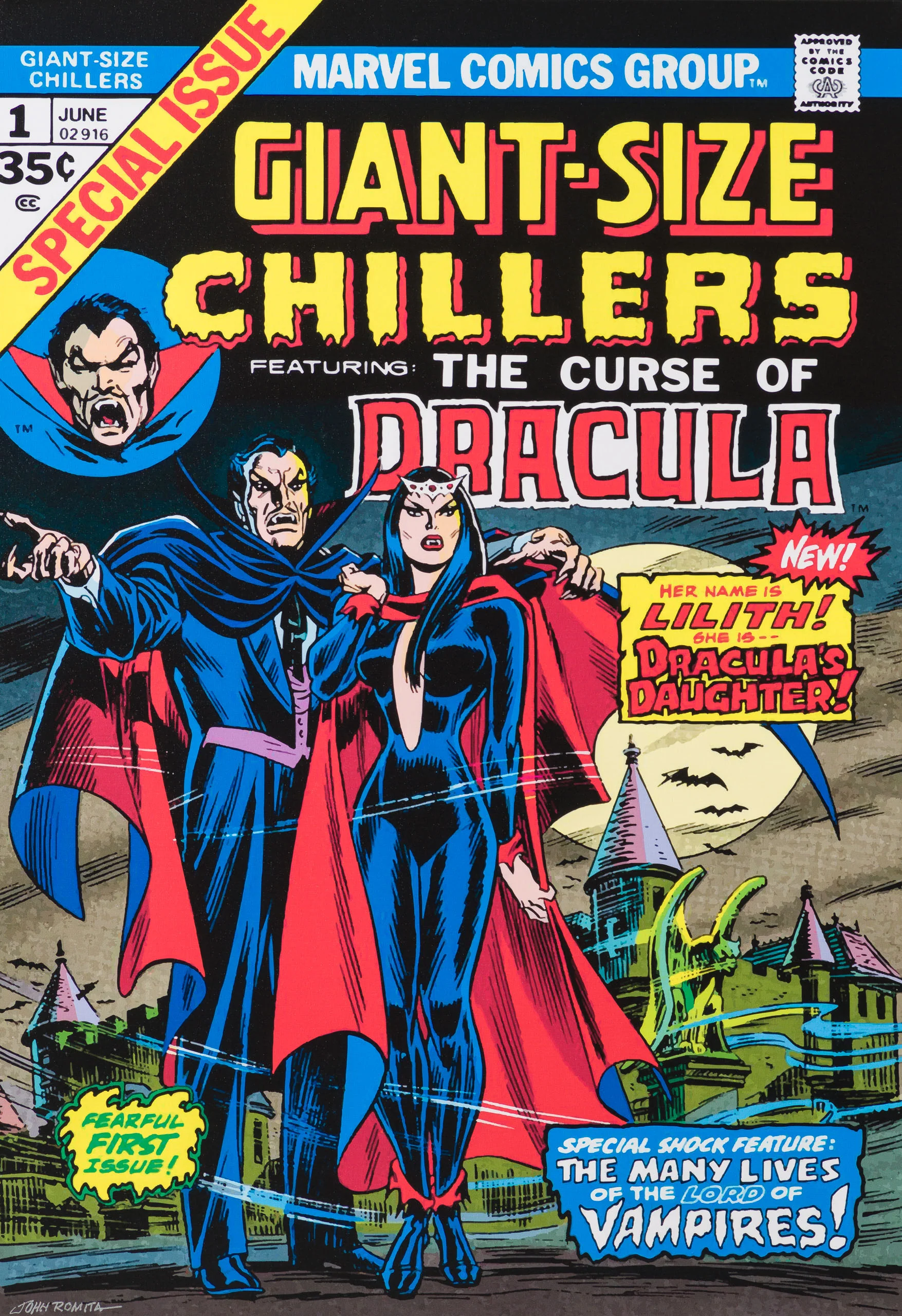 Giant-Size Dracula #1 | Hand-signed by John Romita Sr. - Image 7