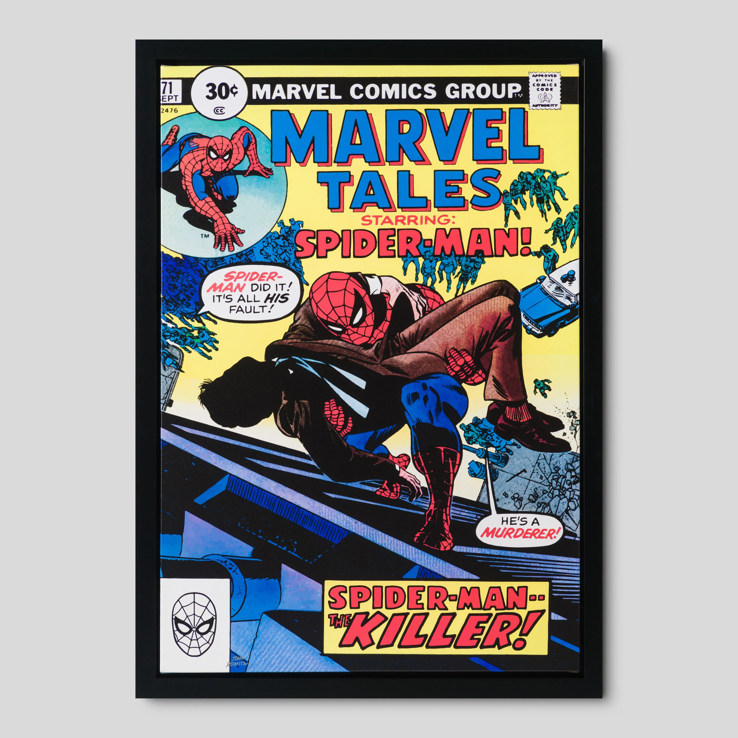 Marvel Tales Spider-Man #71 | Hand-signed by John Romita Sr.