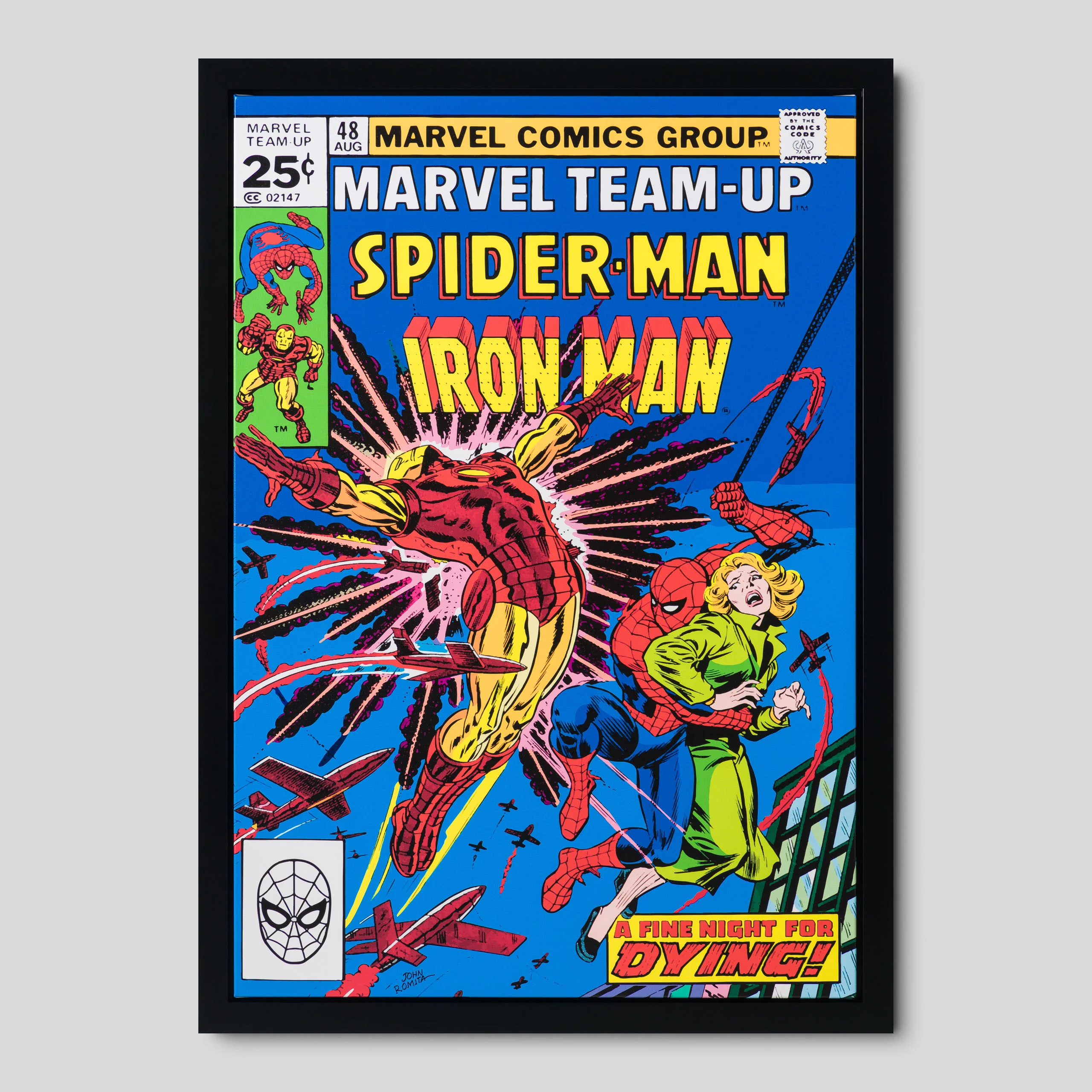 Marvel Team-Up Spider-Man Iron Man #48 | Hand-signed by John Romita Sr.