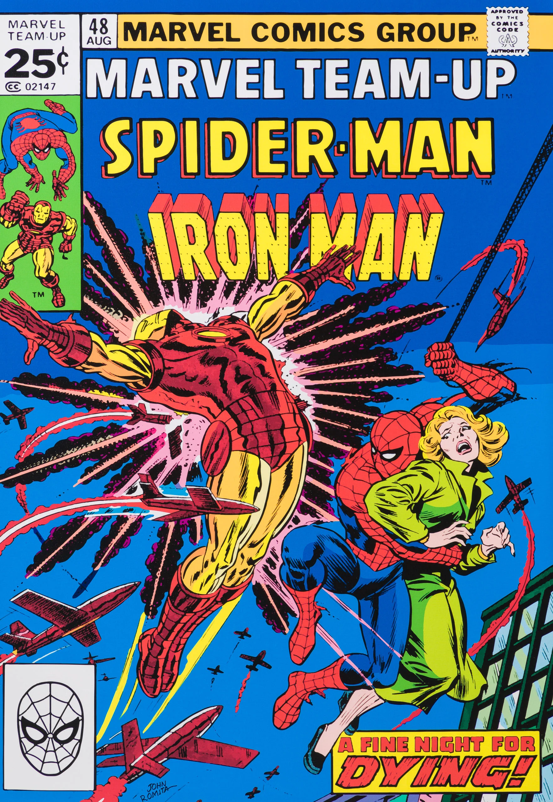 Marvel Team-Up Spider-Man Iron Man #48 | Hand-signed by John Romita Sr. - Image 7