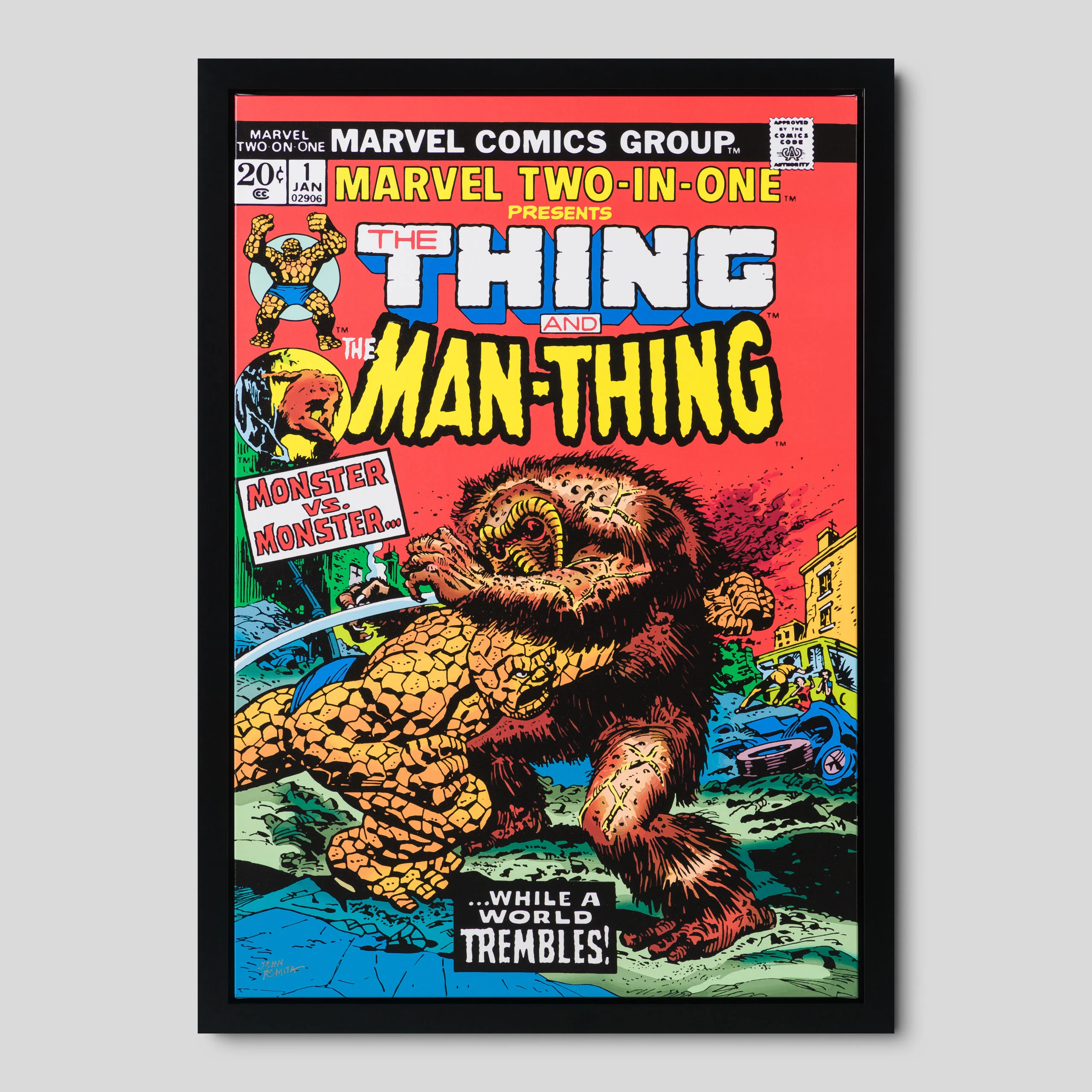 Marvel Two-In-One #1 The Thing And Man-Thing | Hand-signed by John Romita Sr.