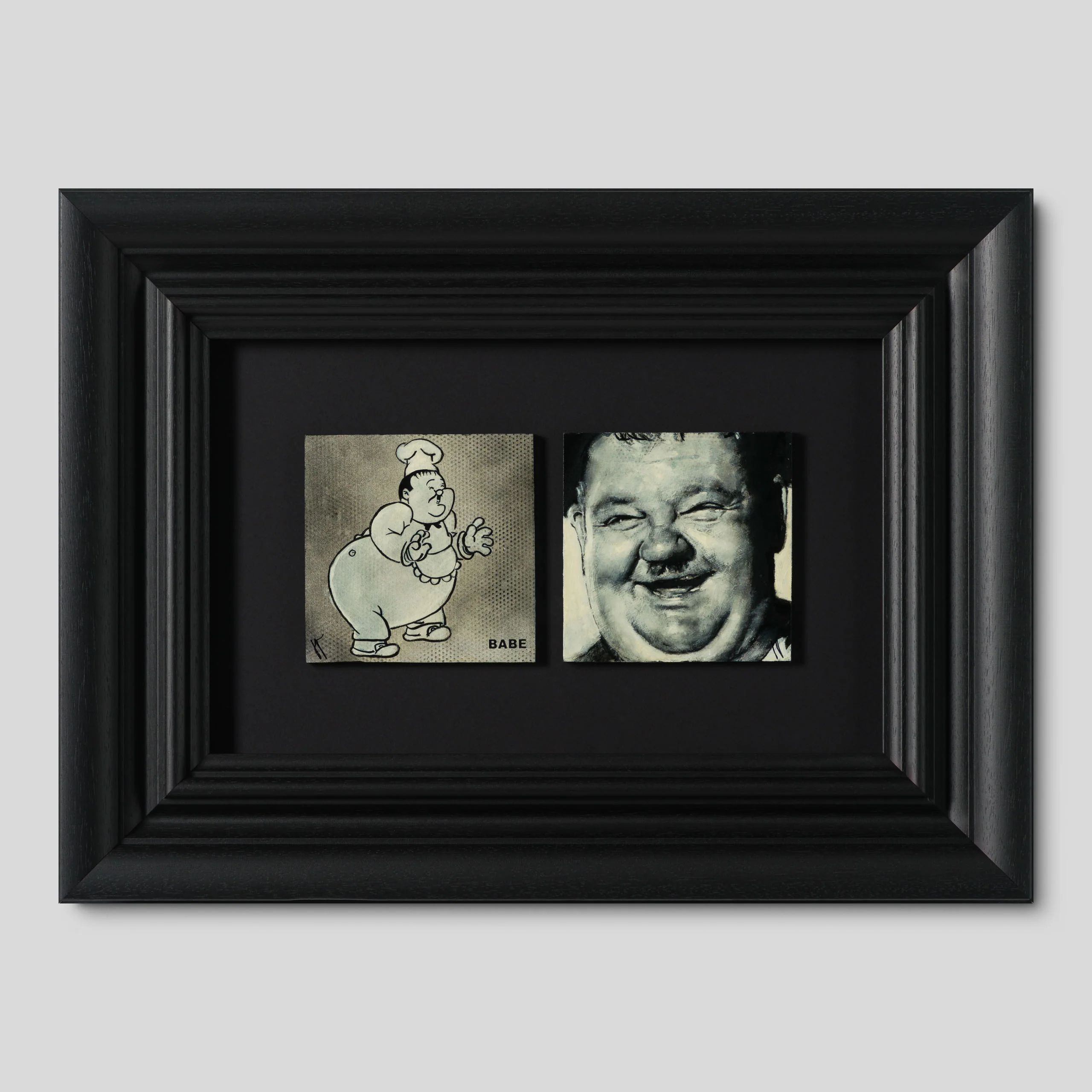 Oliver Hardy (Diptych)