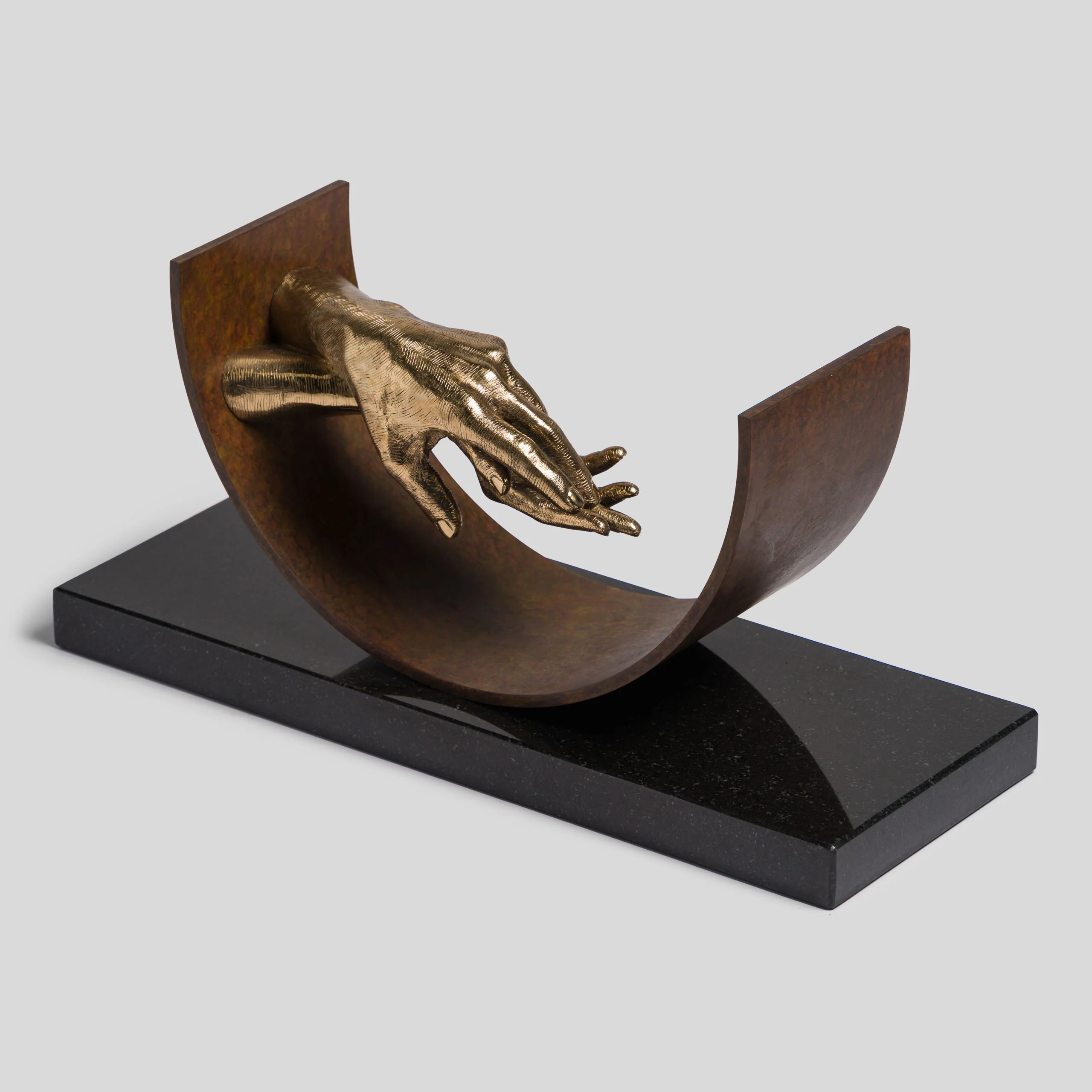 Eternal Love | Bronze, Cor-ten steel on Granite Base
