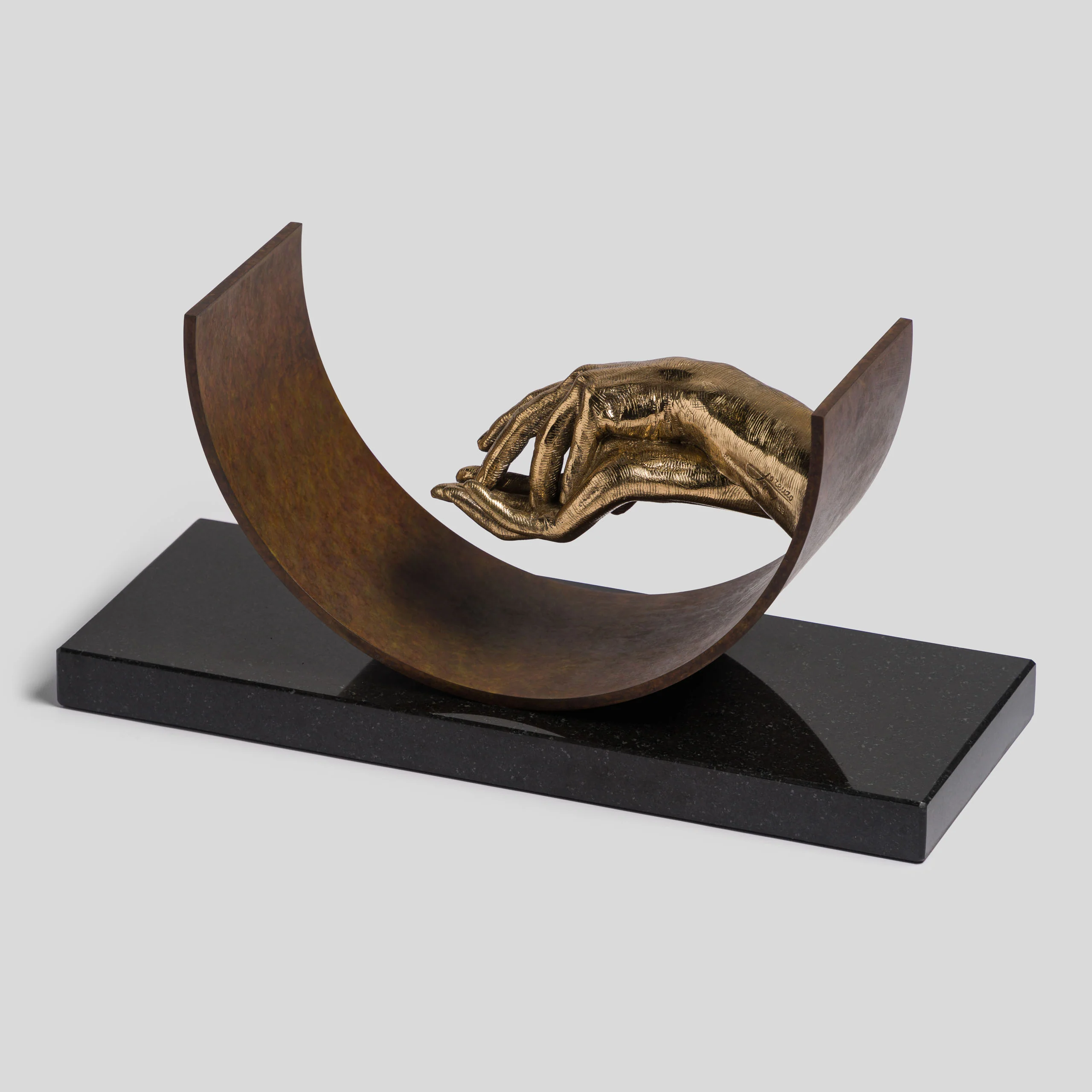 Eternal Love | Bronze, Cor-ten steel on Granite Base - Image 10