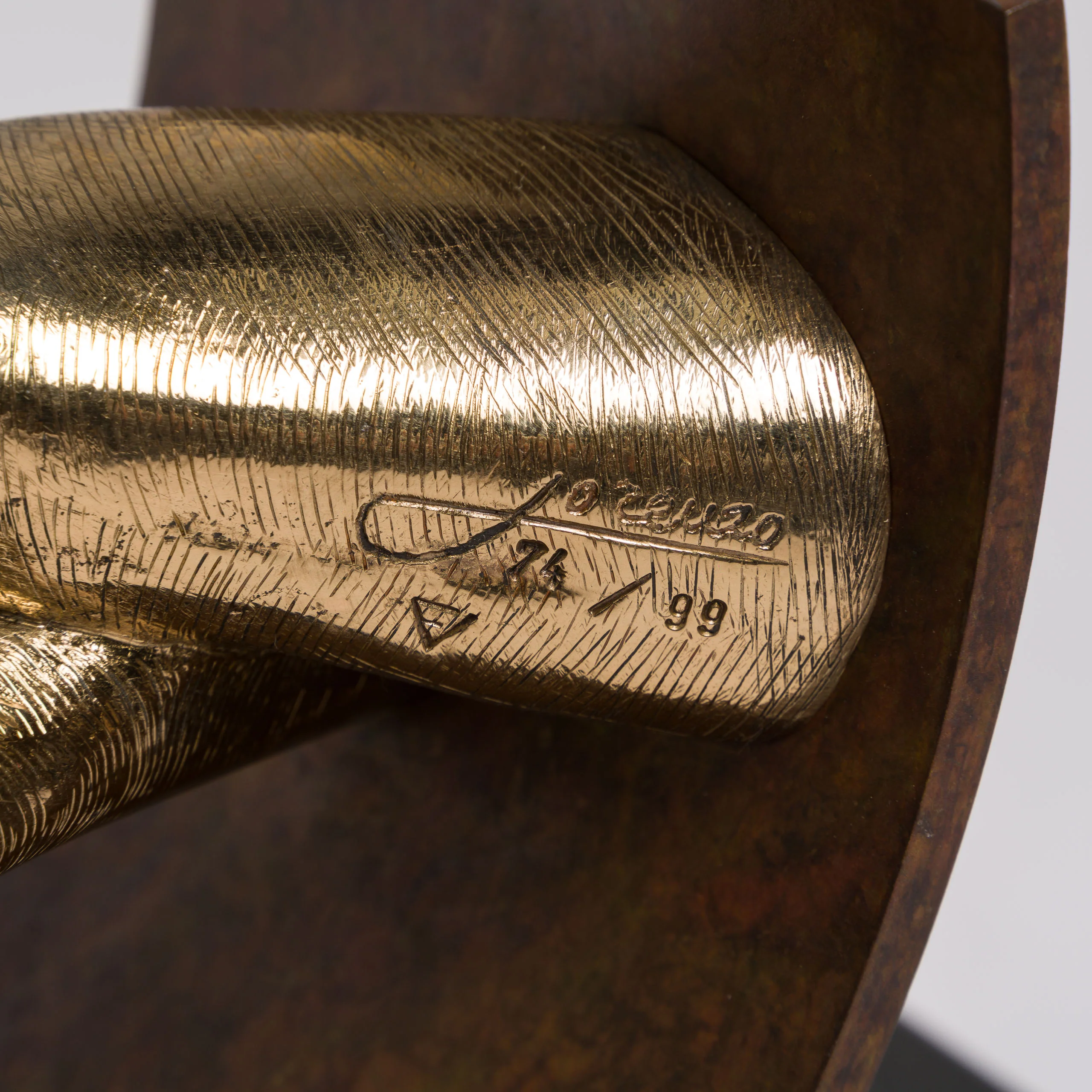 Eternal Love | Bronze, Cor-ten steel on Granite Base - Image 2
