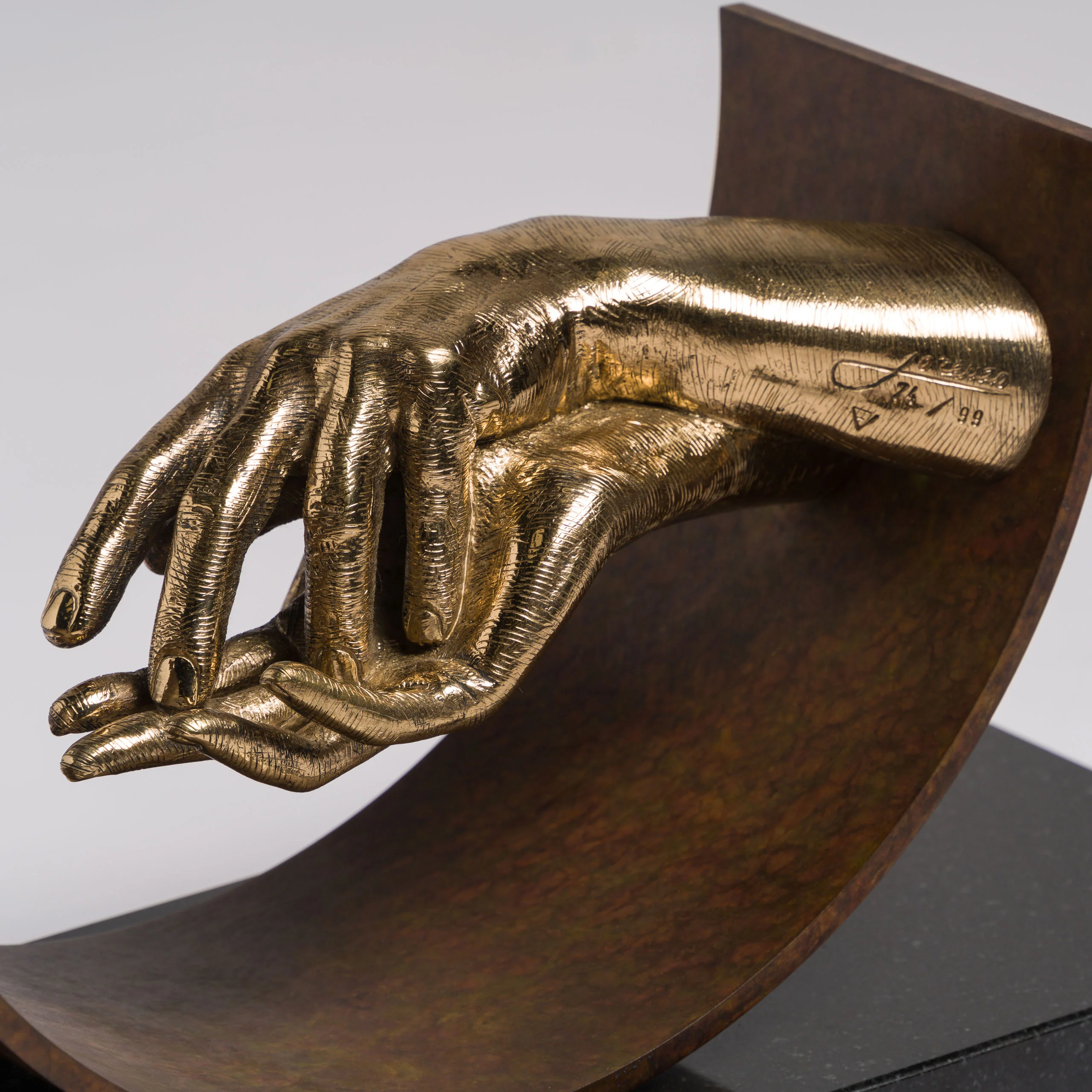 Eternal Love | Bronze, Cor-ten steel on Granite Base - Image 3