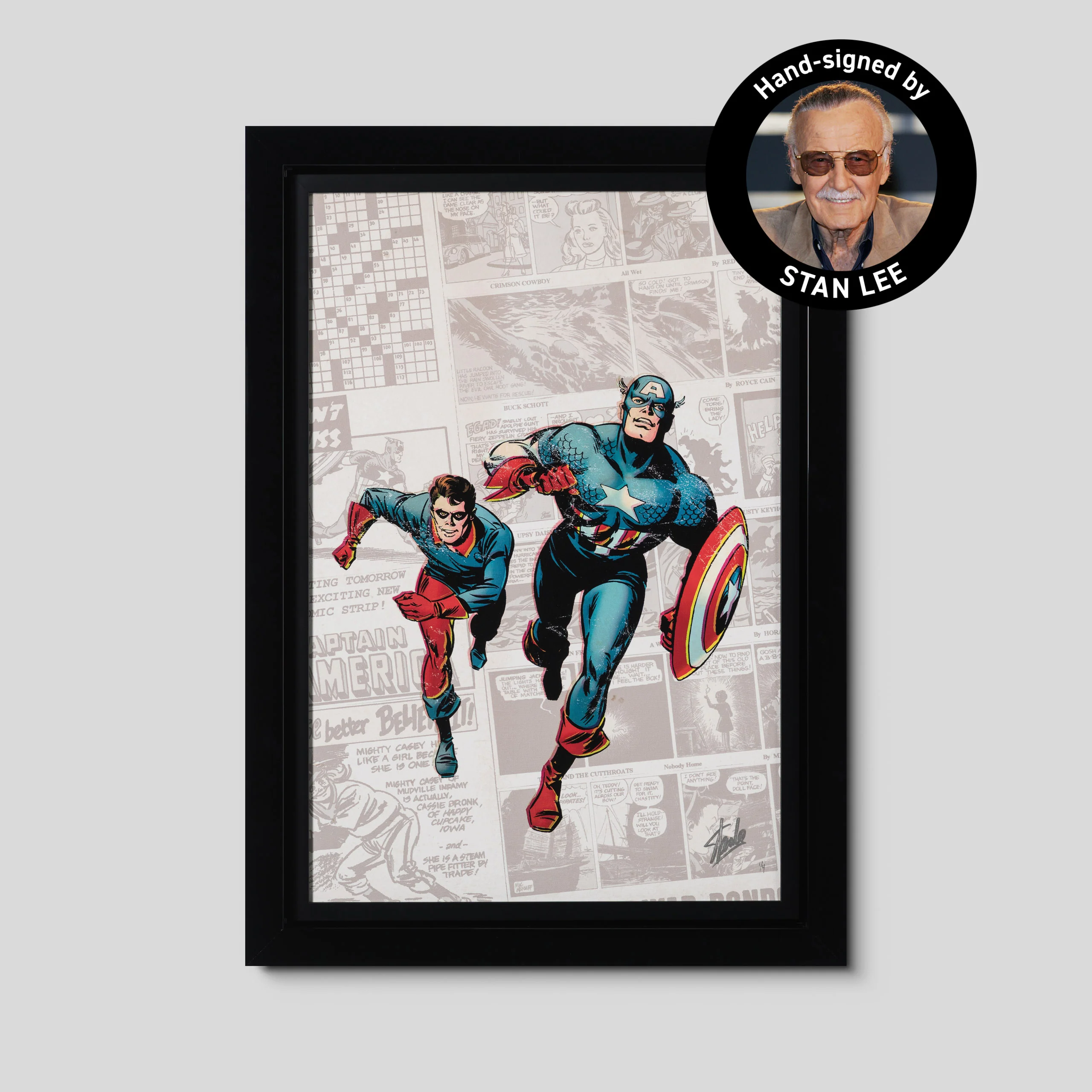 Captain America: The 1940 Newspaper Strip | Deluxe Edition | Hand-signed by Stan Lee