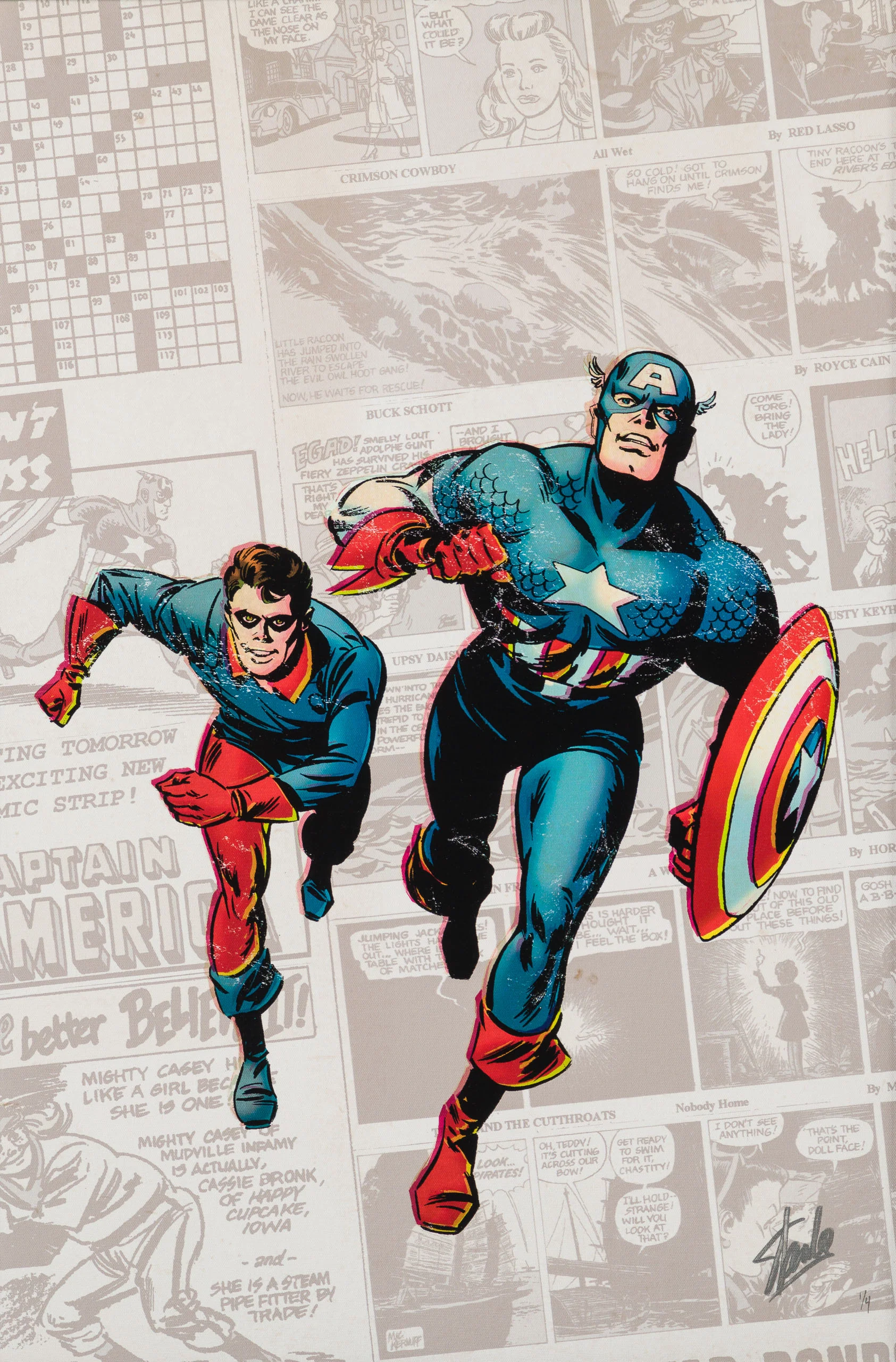 Captain America: The 1940 Newspaper Strip | Deluxe Edition | Hand-signed by Stan Lee - Image 7