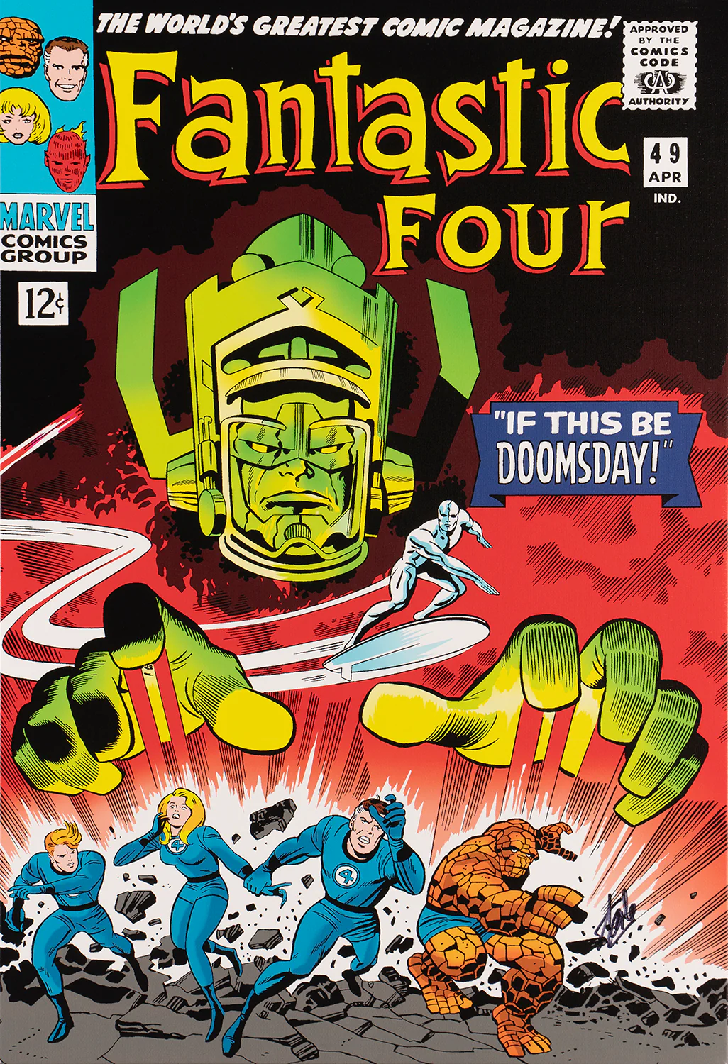 Marvel Superheroes 2022 | Framed Set of Six | Boxed Canvas  | Hand-signed by Stan Lee - Image 4