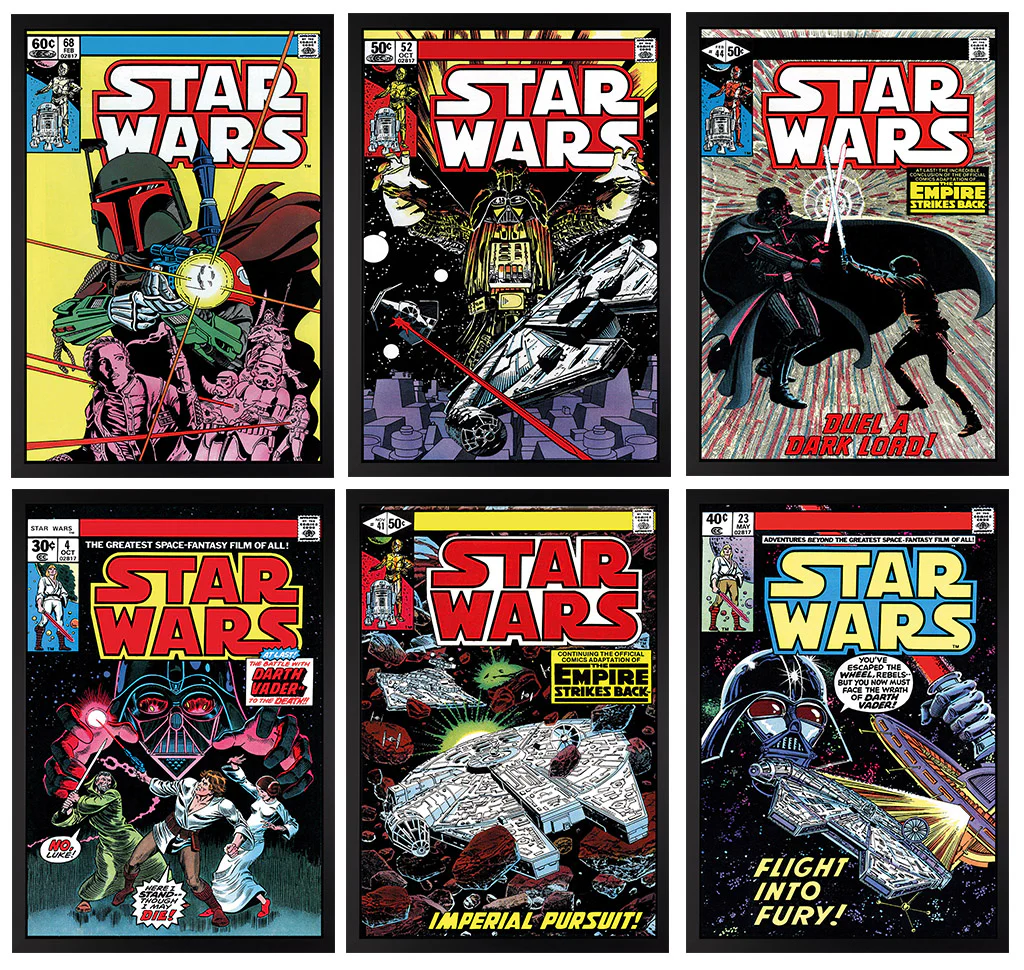Star Wars collection - set of 6 boxed canvas