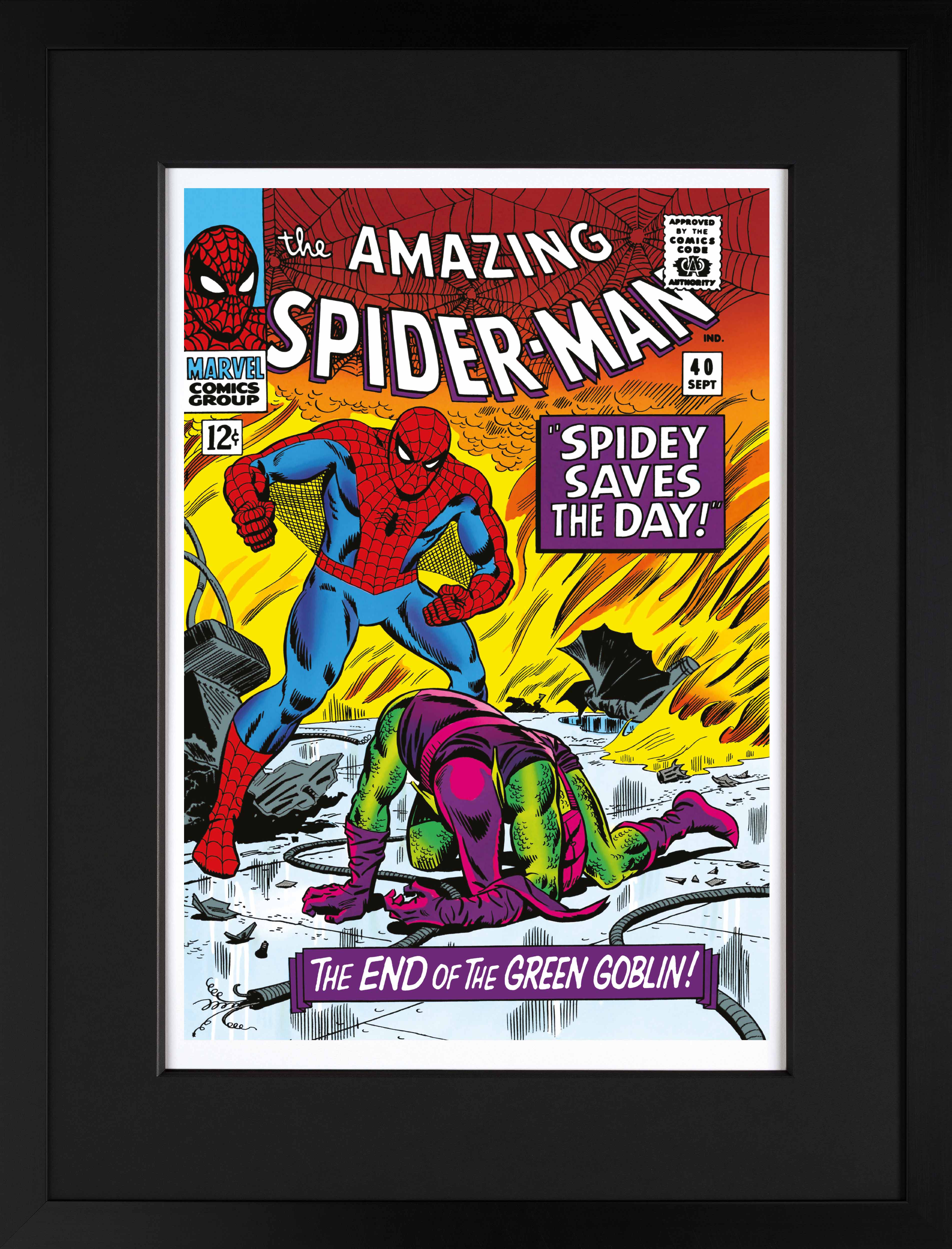 The Amazing Spider-Man #40 - Spidey Saves The Day - Giclée on Paper
