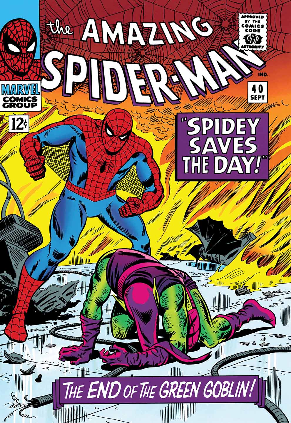 The Amazing Spider-Man #40 - Spidey Saves The Day - Giclée on Paper - Image 2