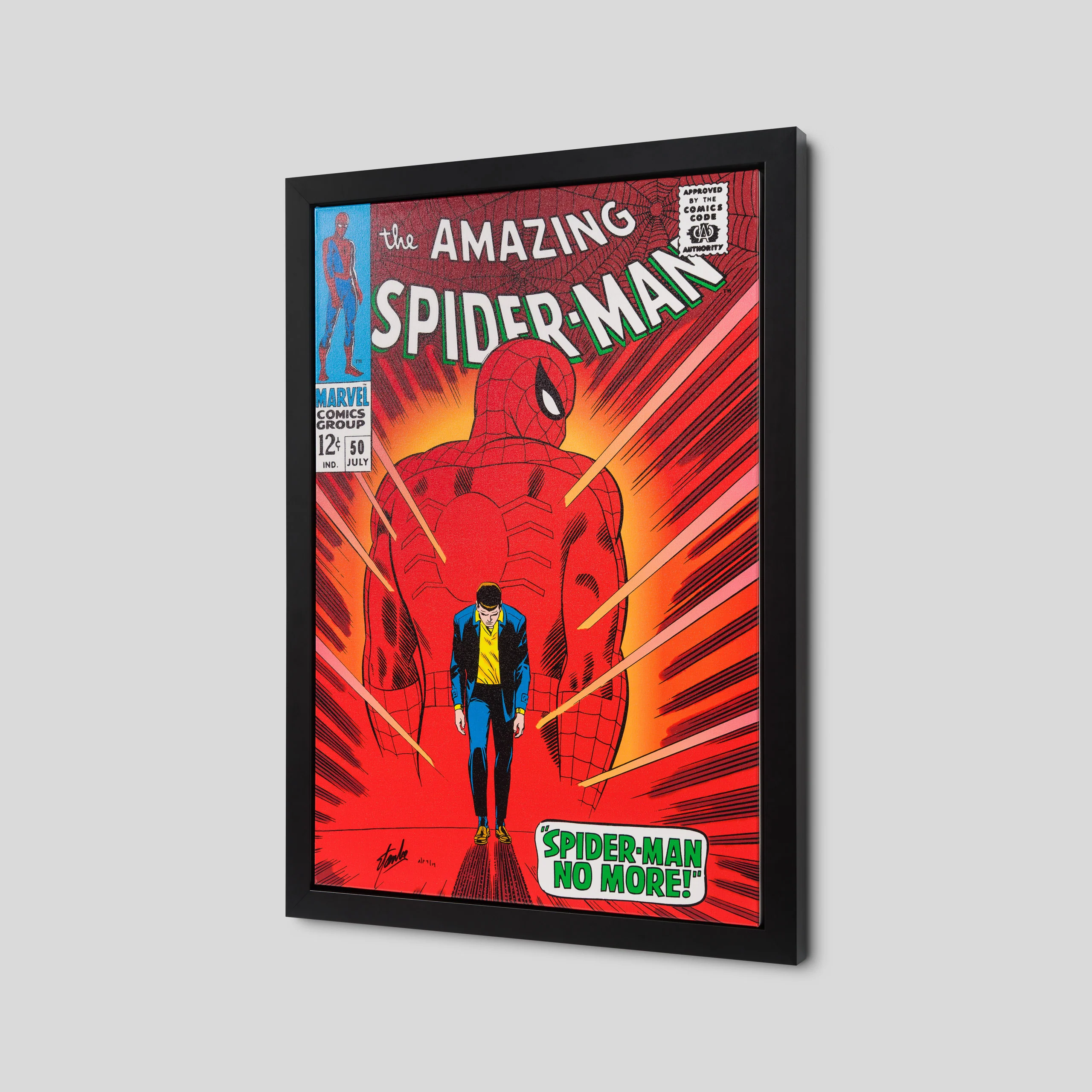 The Amazing Spider-Man #50 | Boxed Canvas   | Hand-signed by John Romita - Image 5