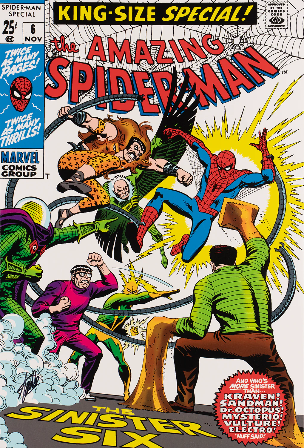 The Amazing Spider-Man #6 - King Size Special! | Boxed Canvas  | Hand-signed by Stan Lee - Image 7