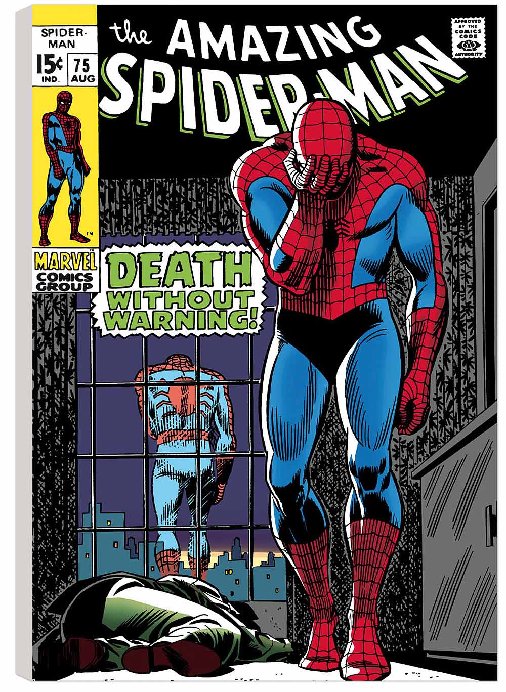 The Amazing Spider-Man #75 - Death Without Warning! - Boxed Canvas Edition - Image 3