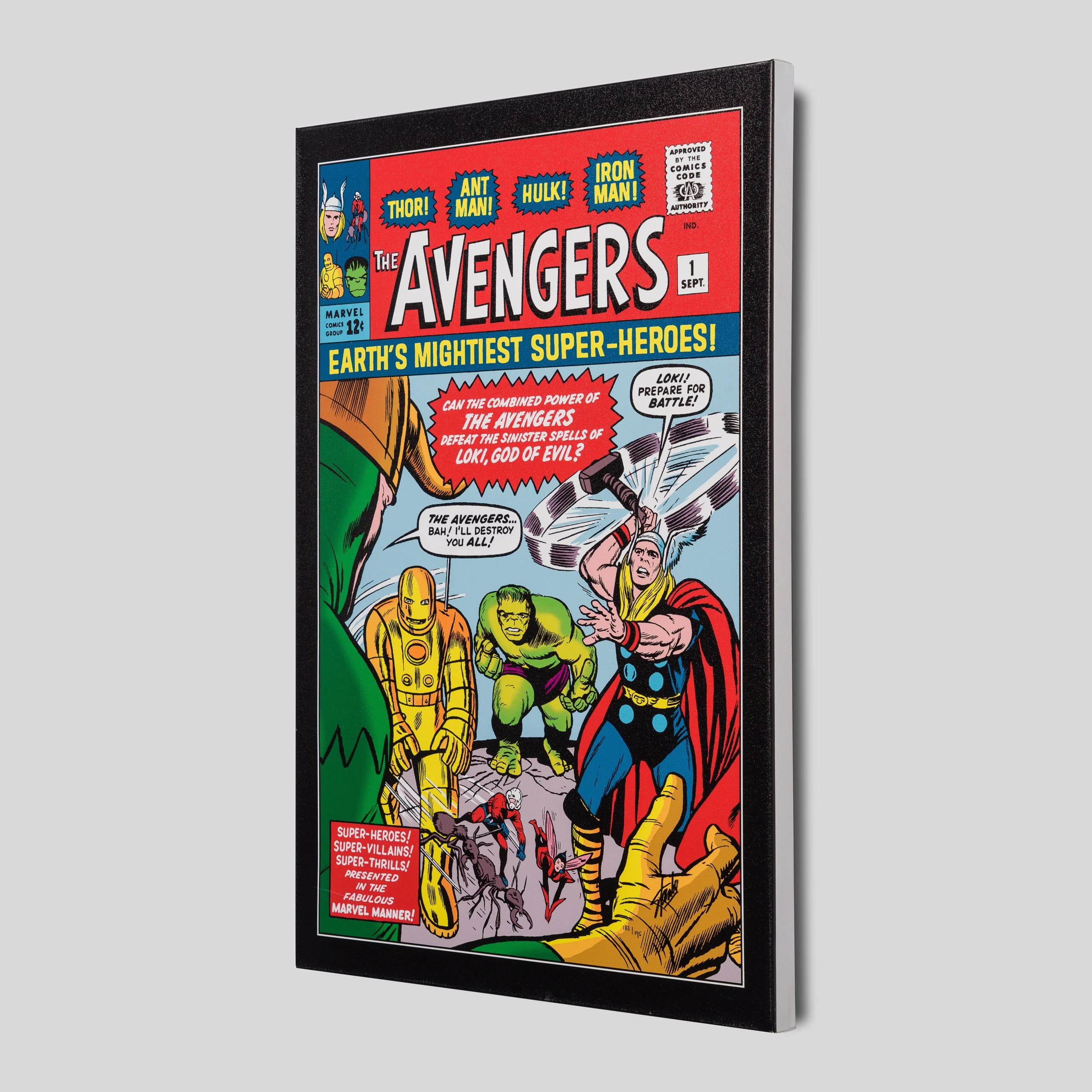 The Avengers #1 - Earth's Mightiest Superheroes! | Boxed Canvas Edition  | Hand-signed by Stan Lee - Image 2