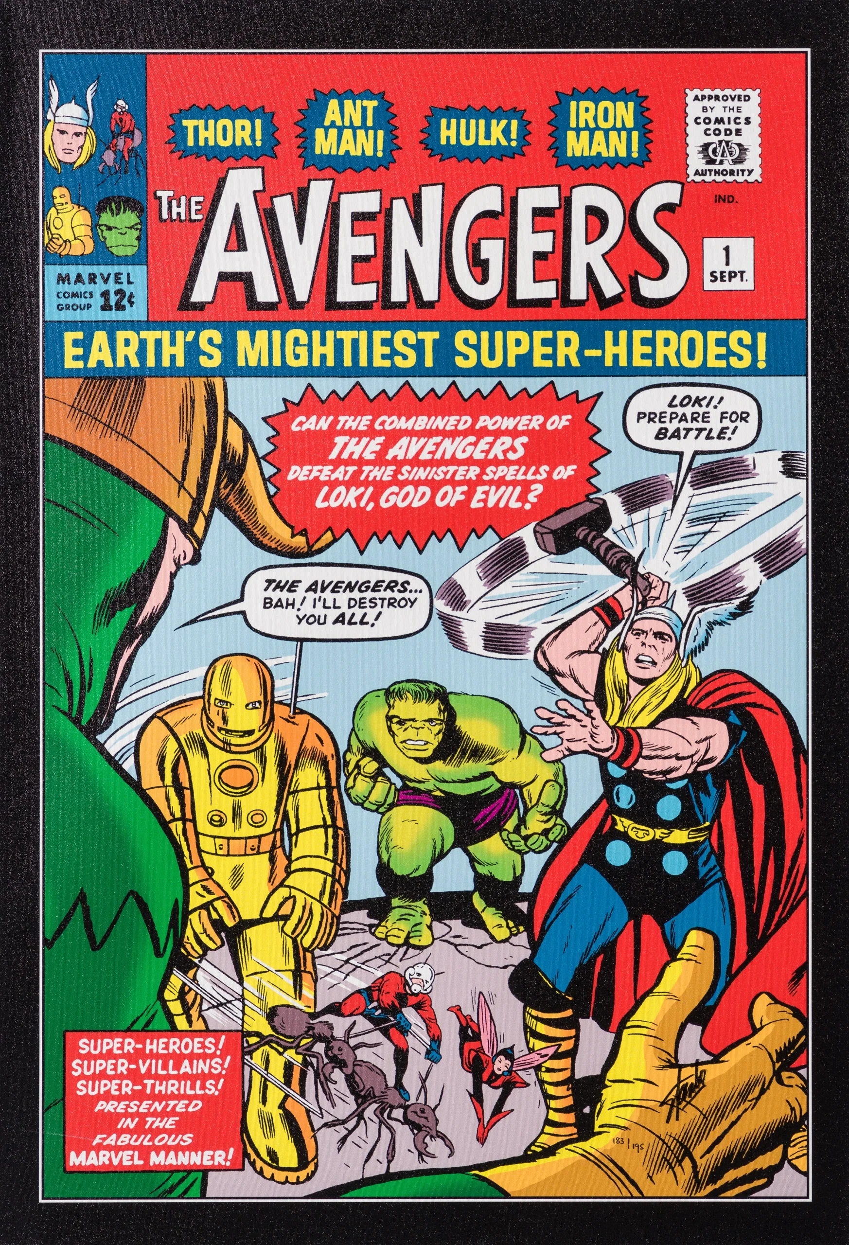 The Avengers #1 - Earth's Mightiest Superheroes! | Boxed Canvas Edition  | Hand-signed by Stan Lee - Image 5
