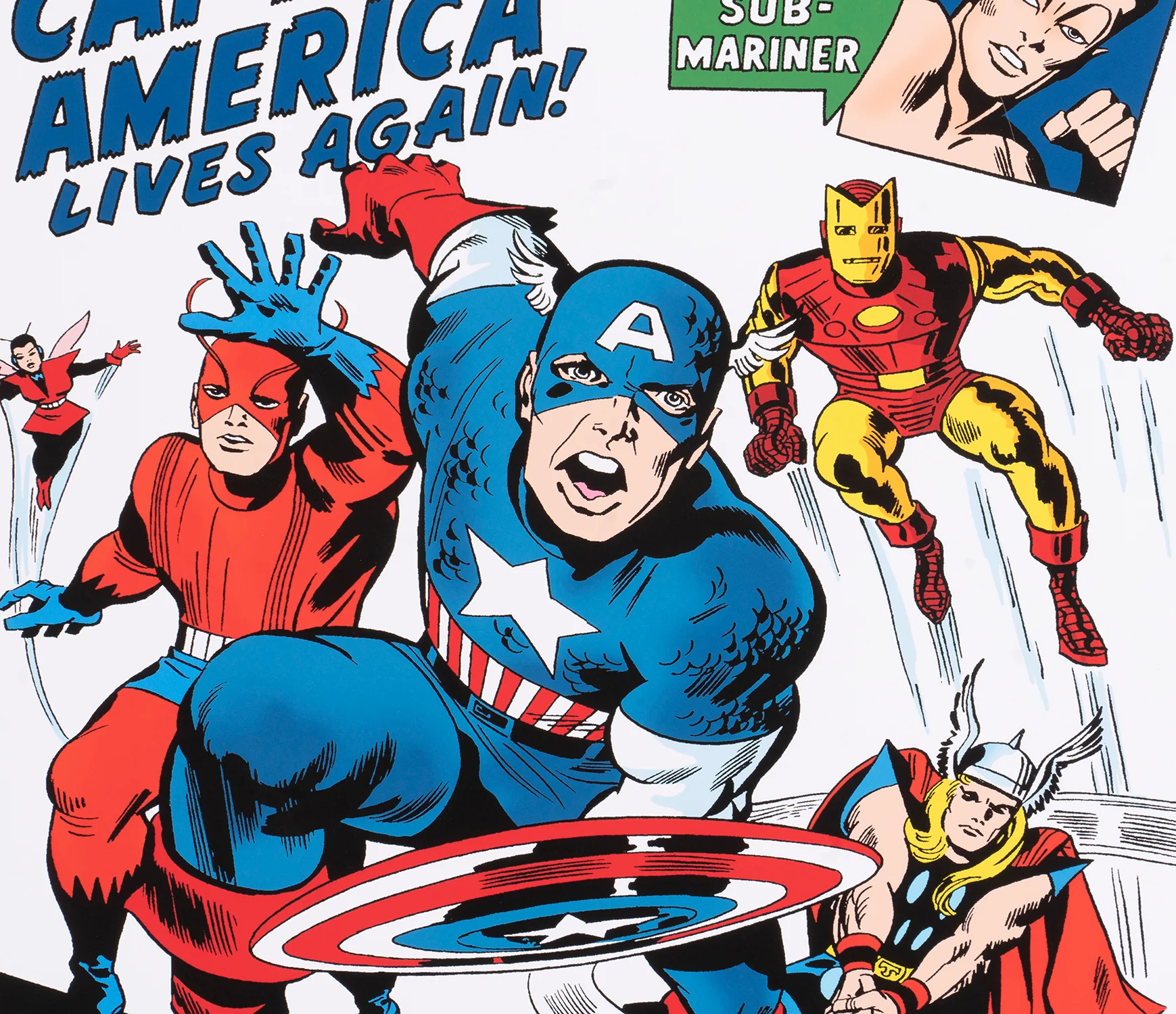 The Avengers #4 - Captain America Lives Again! | Giclée on paper | Hand-signed by Stan Lee - Image 5