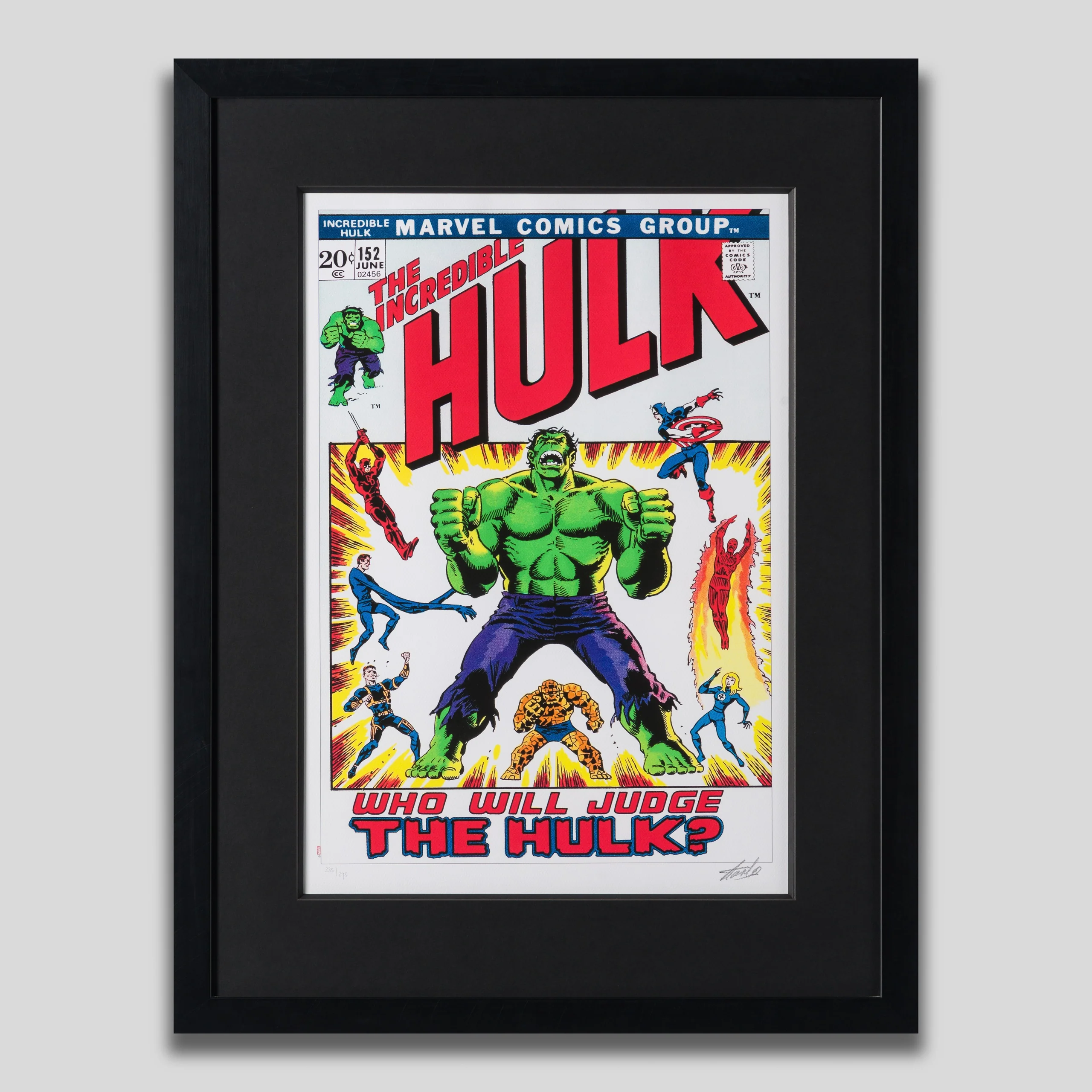 The Incredible Hulk #152 - Who Will Judge The Hulk? | Giclee on Paper Edition | | Hand-signed by Stan Lee