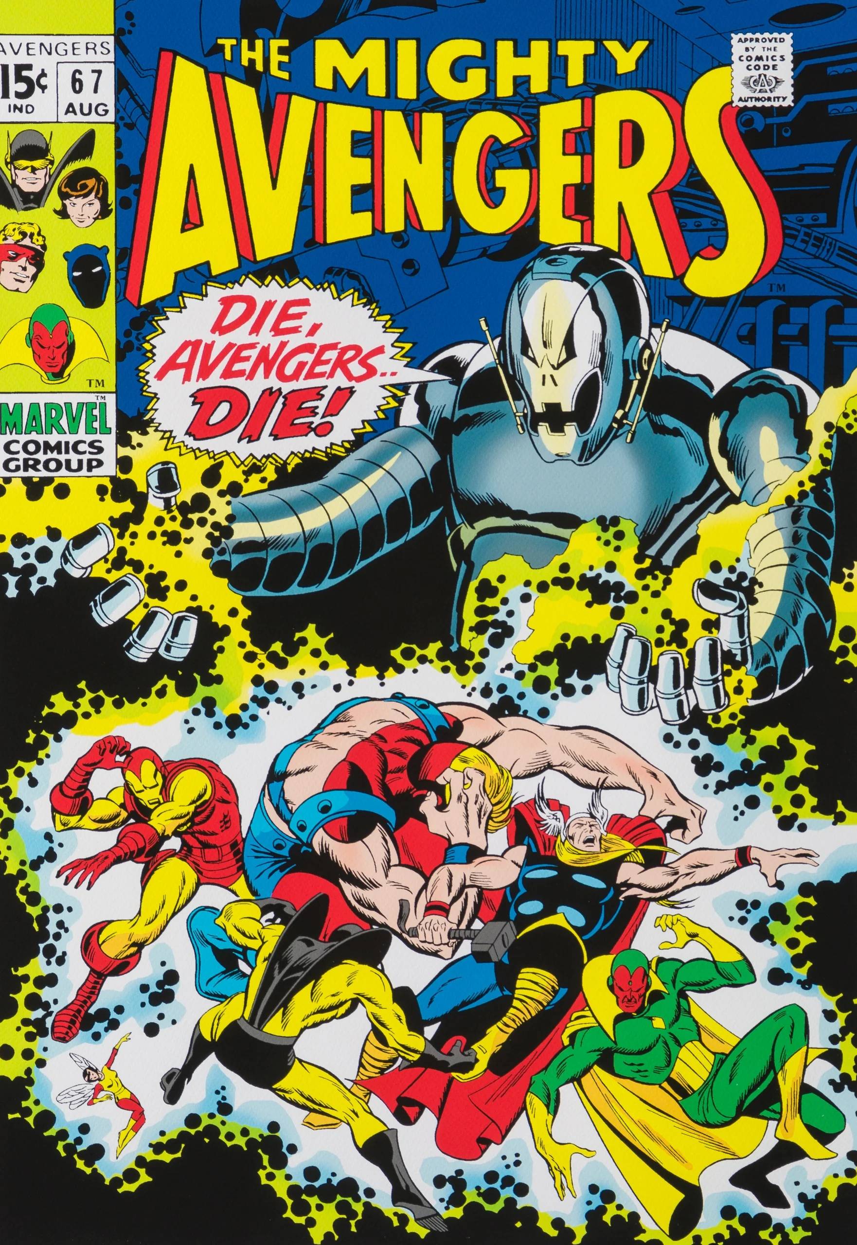 The Mighty Avengers #67 - Die, Avengers Die! | Giclee on Paper | Hand-signed by Stan Lee - Image 7
