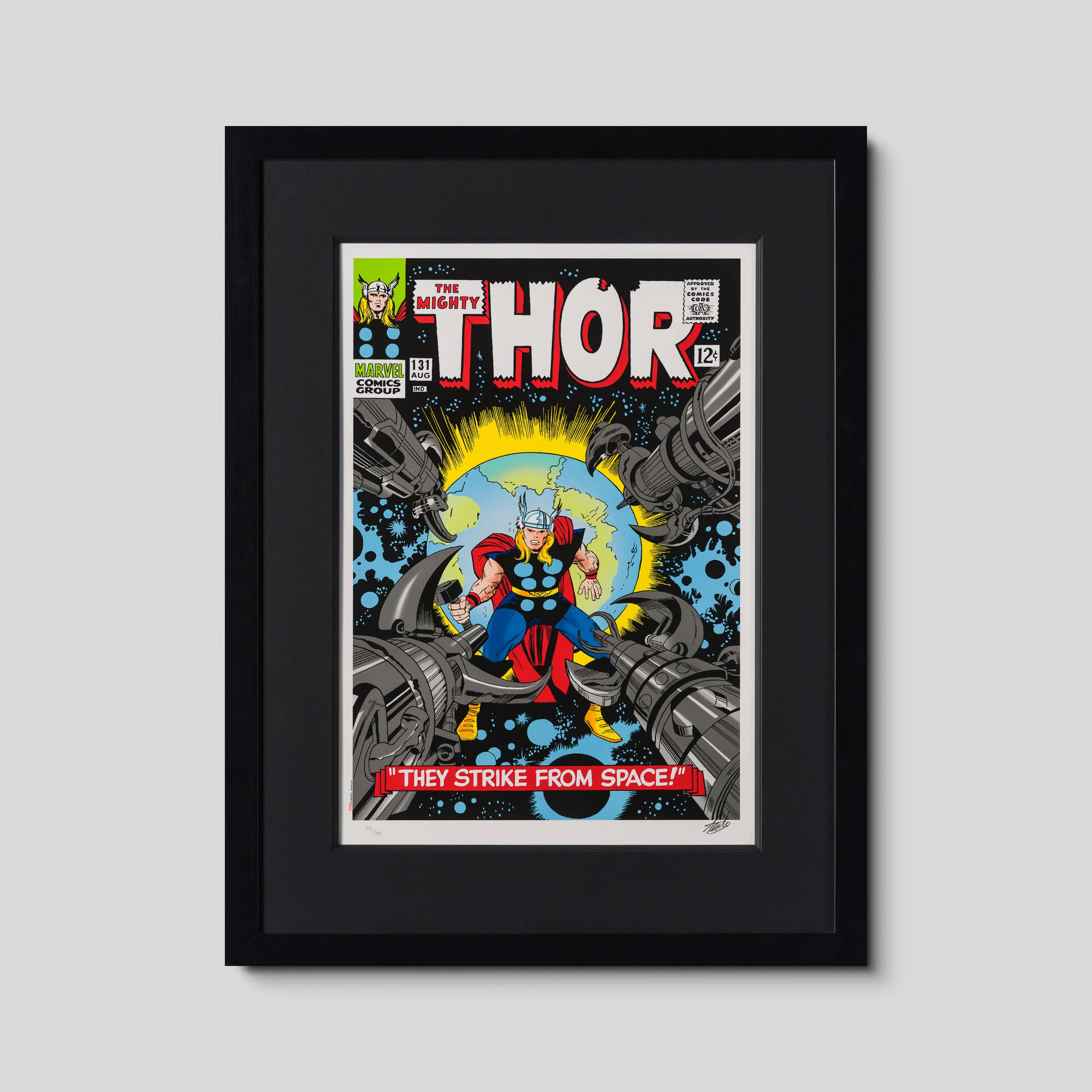 The Mighty Thor #131 - They Strike From Space! | Giclée on Paper  | Hand-signed by Stan Lee