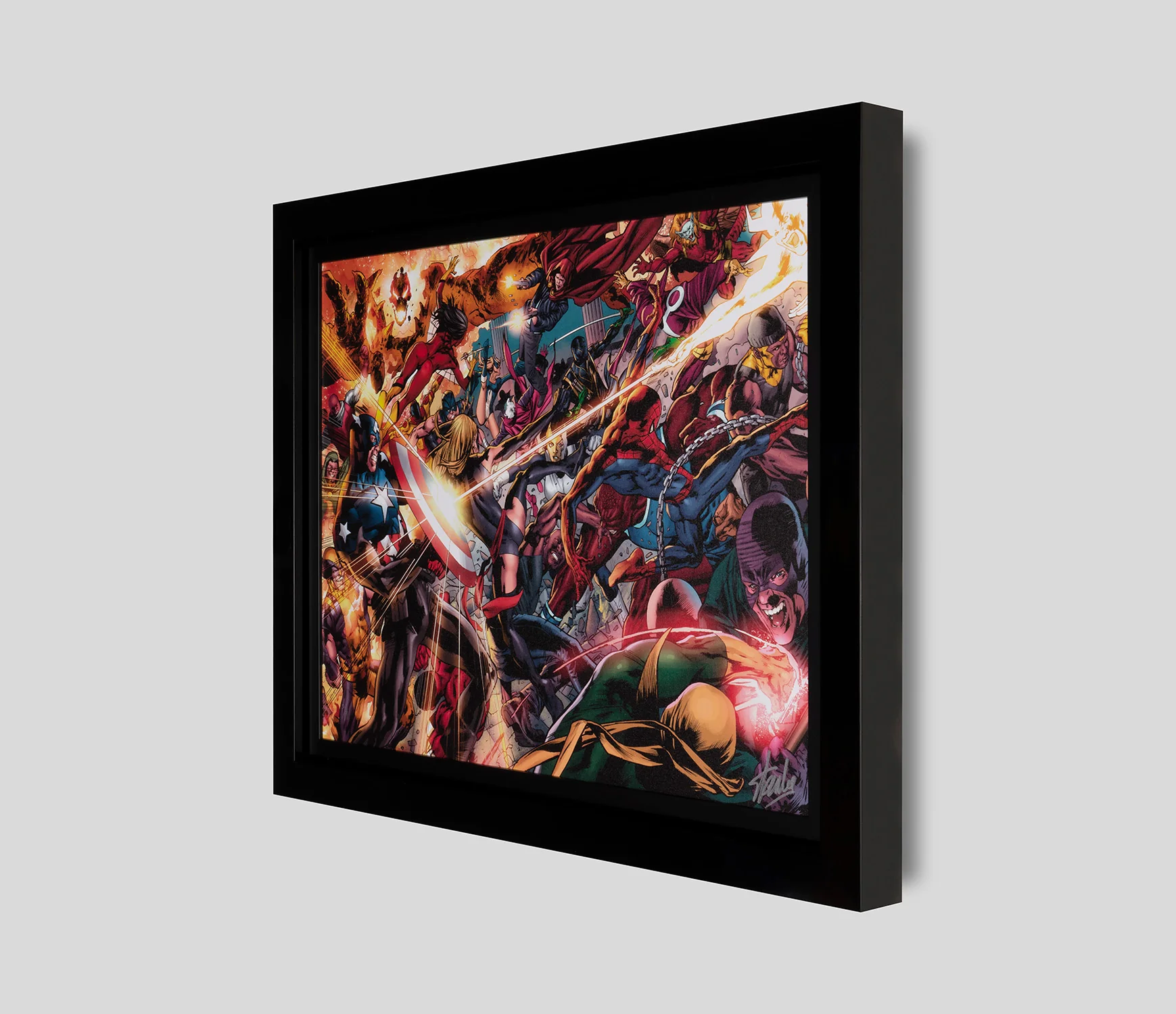 The New Avengers VS The Hoods Army | Spread Page, Standard Edition | Hand-signed by Stan Lee - Image 2