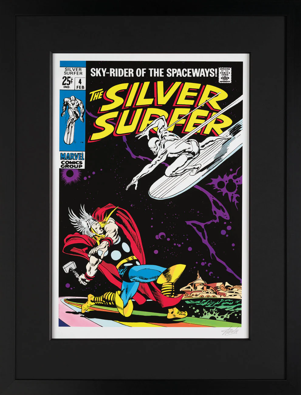 The Silver Surfer #4 | Giclee on Paper | Hand-signed by Stan Lee