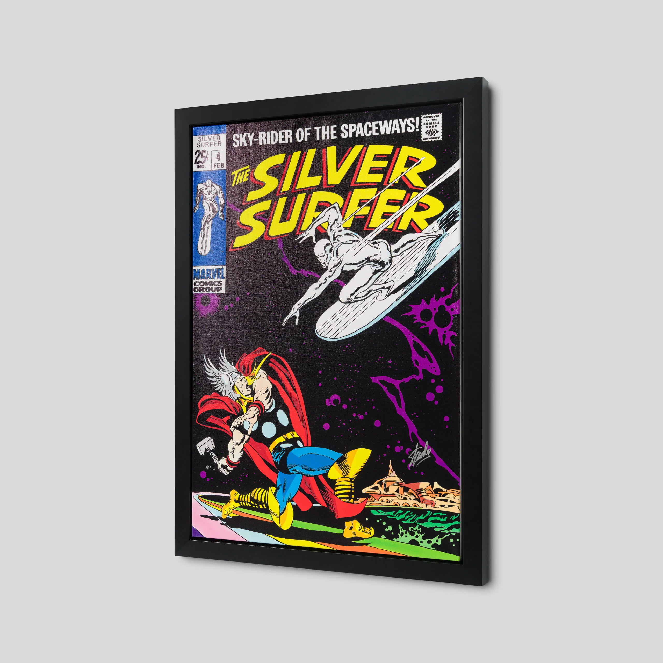 The Silver Surfer #4 | Boxed Canvas | Hand-signed by Stan Lee - Image 5