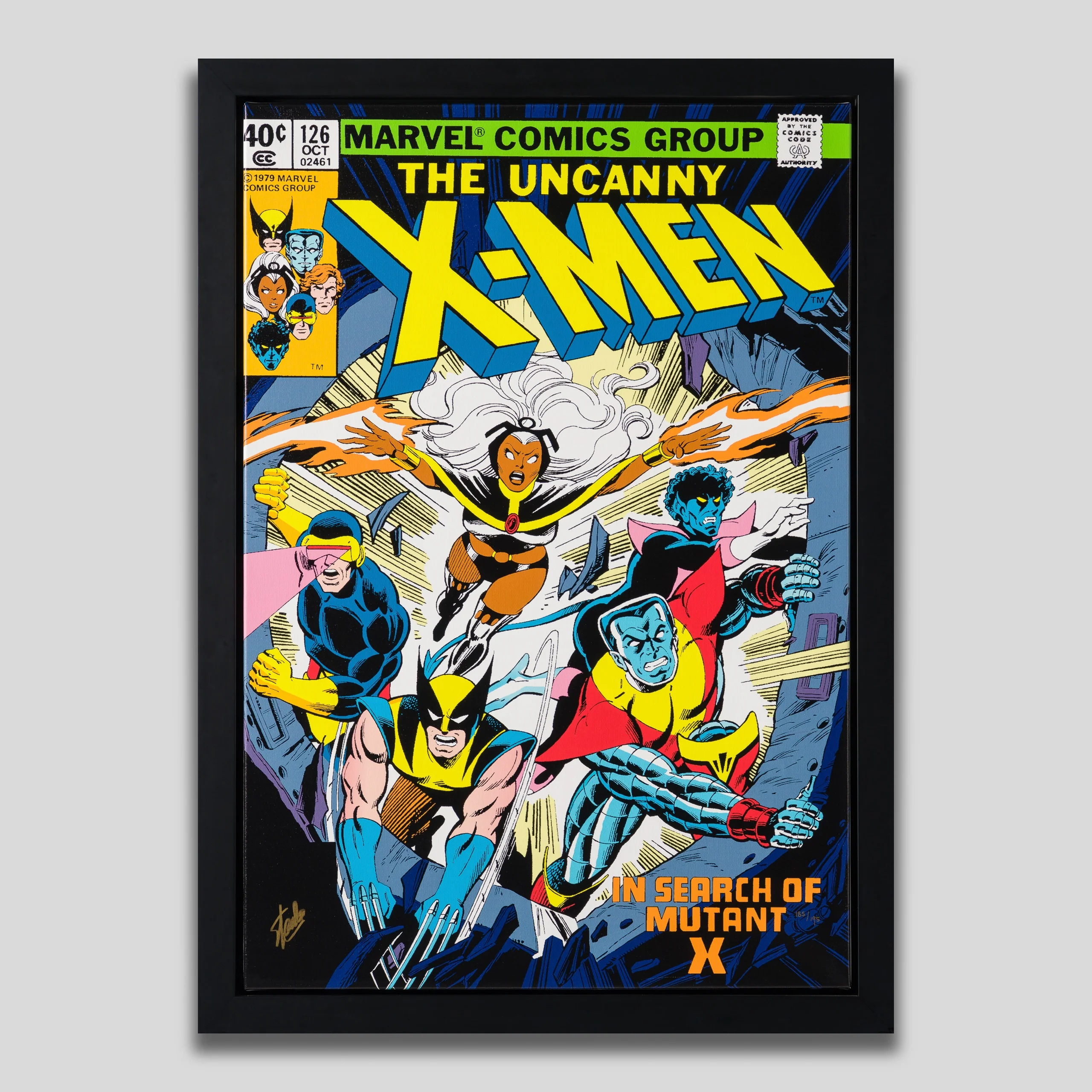 The Uncanny X-Men #126 - In Search Of Mutant X | Boxed Canvas Edition | Hand-signed by Stan Lee
