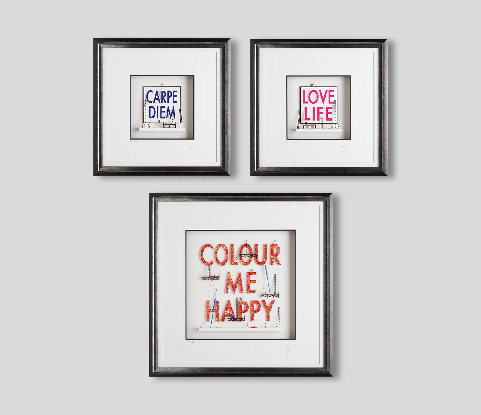 Lessons Learnt 2022 | Framed Set of Three (Love Life, Seize The Day, What You Do)