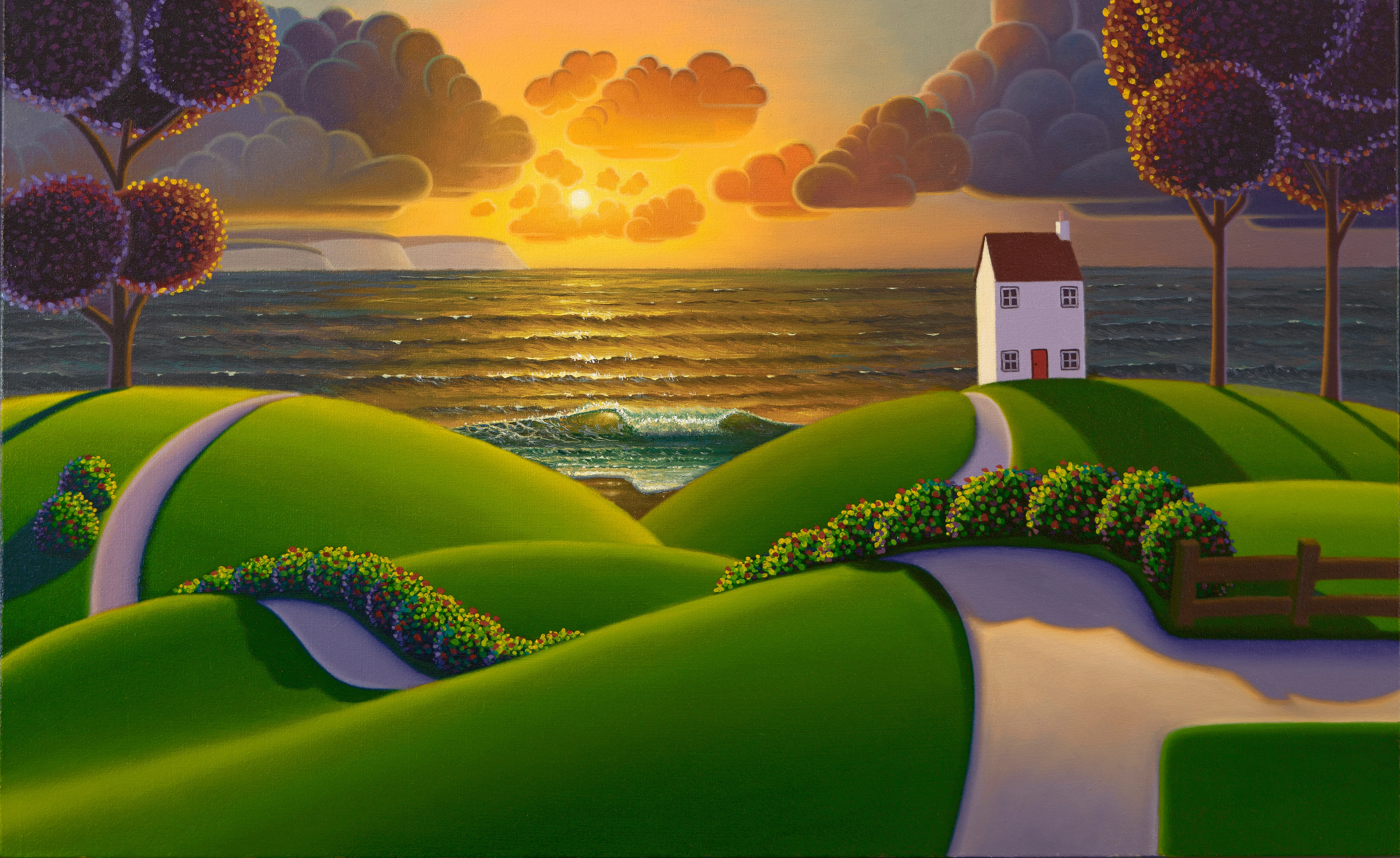 Golden Waves In The Evening Sun - Image 2