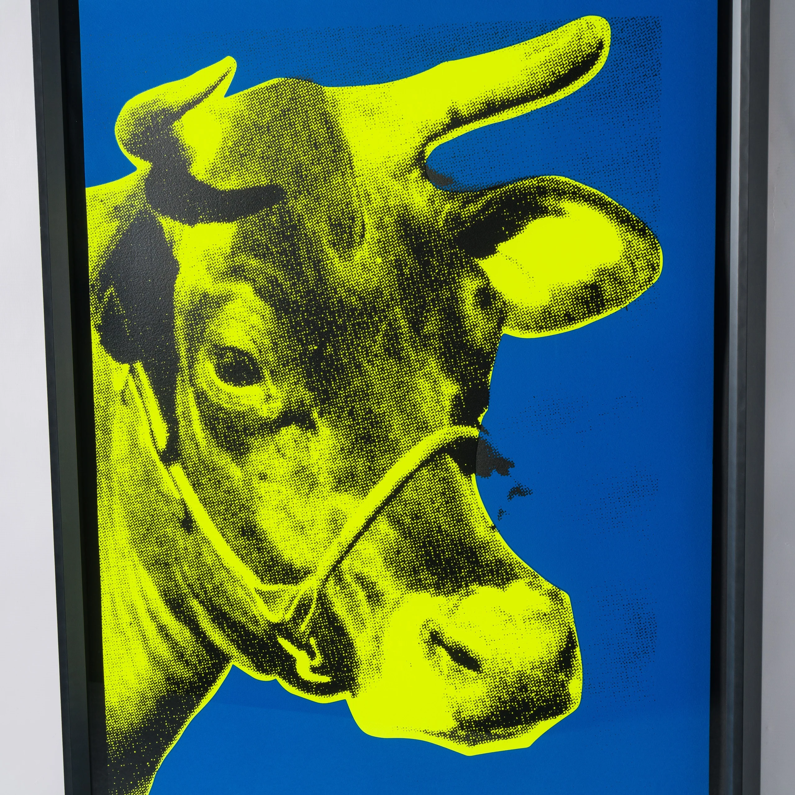 Cow I- Yellow On Blue - Image 6