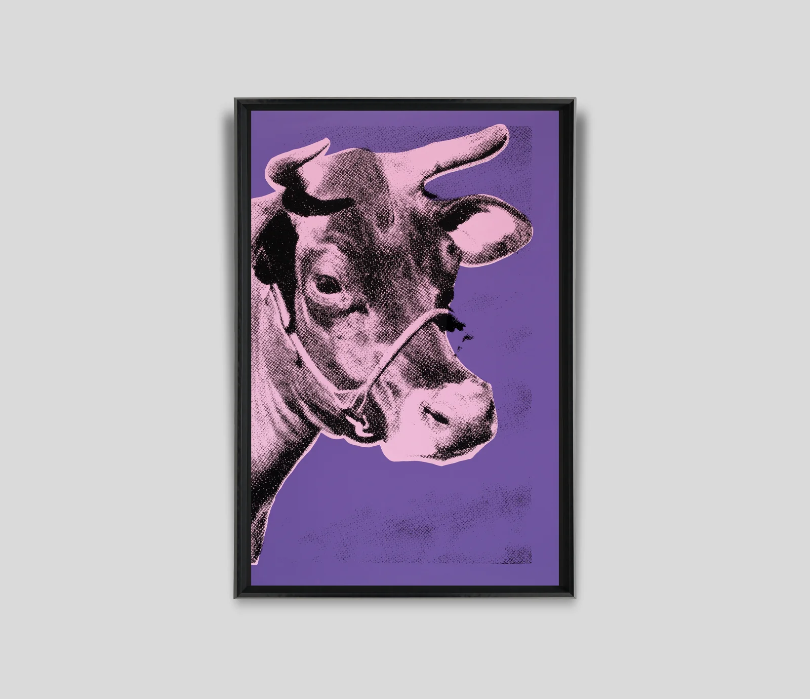 Cow II- Pink On Purple - Image 3