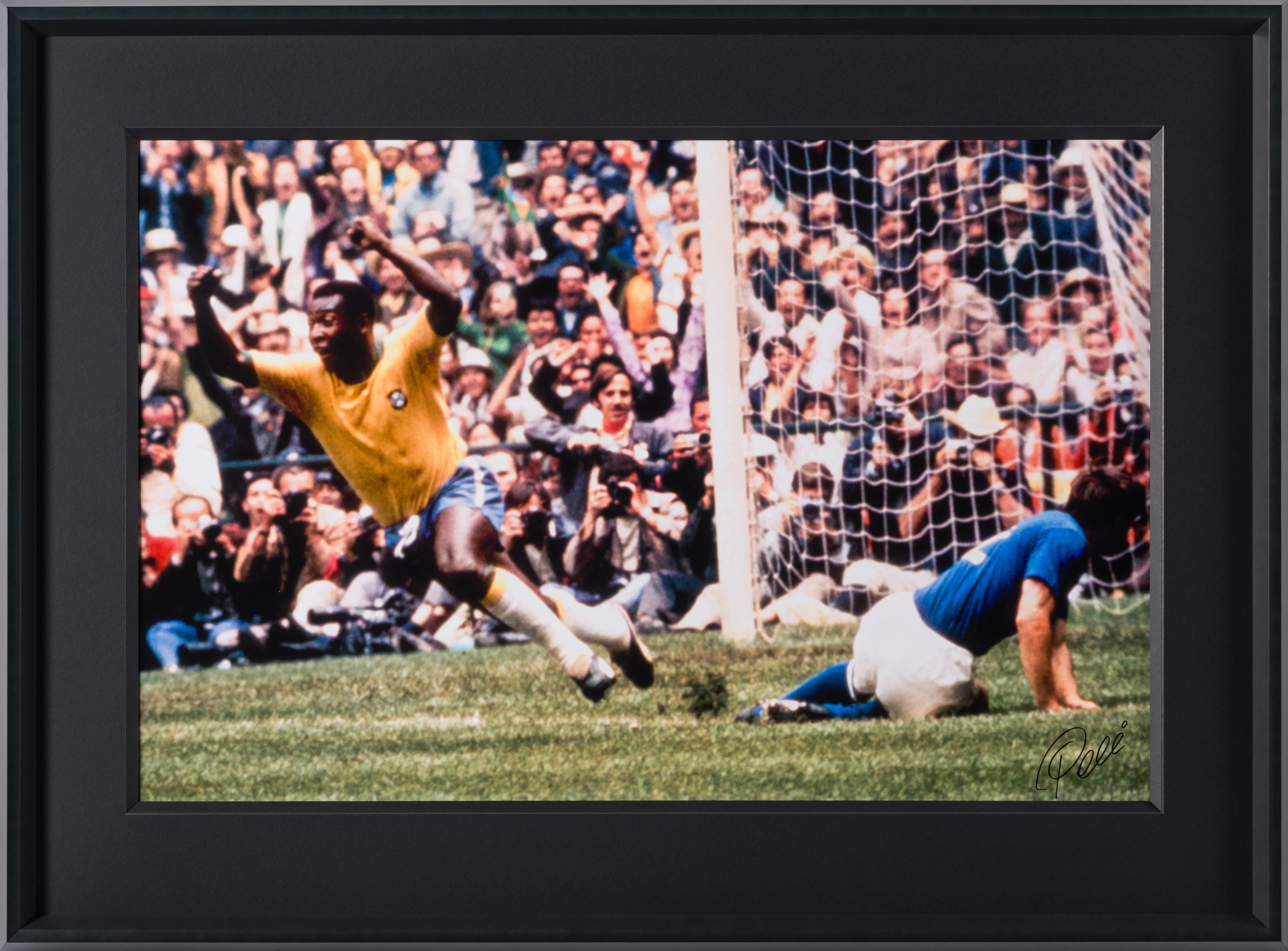 Pelé Scores! World Cup Final, 1970 (Silver Gelatin 30x40) - Image 6