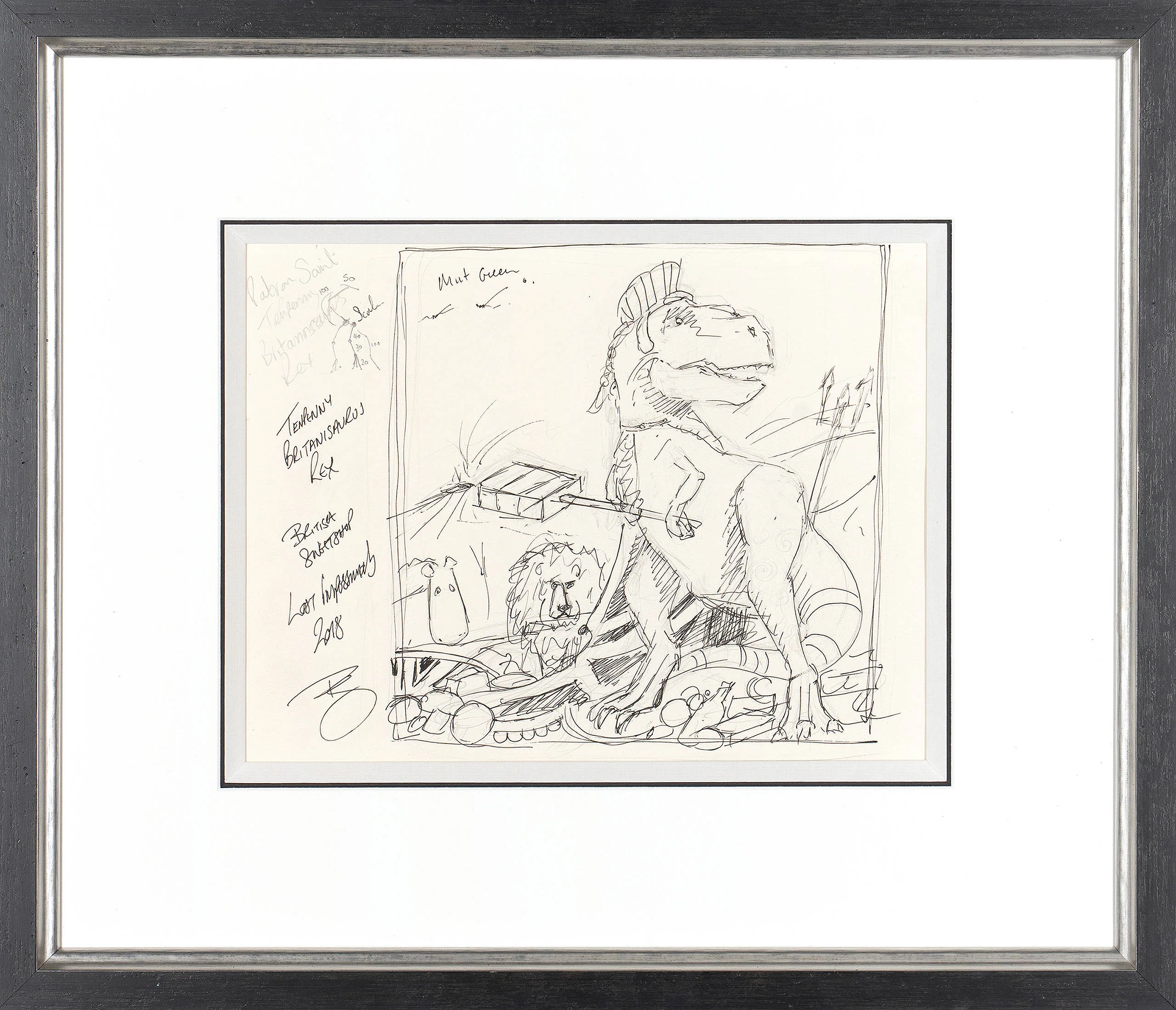 The British Empires Tenpenny Britannisaurus Rex (Sketch) - Image 4