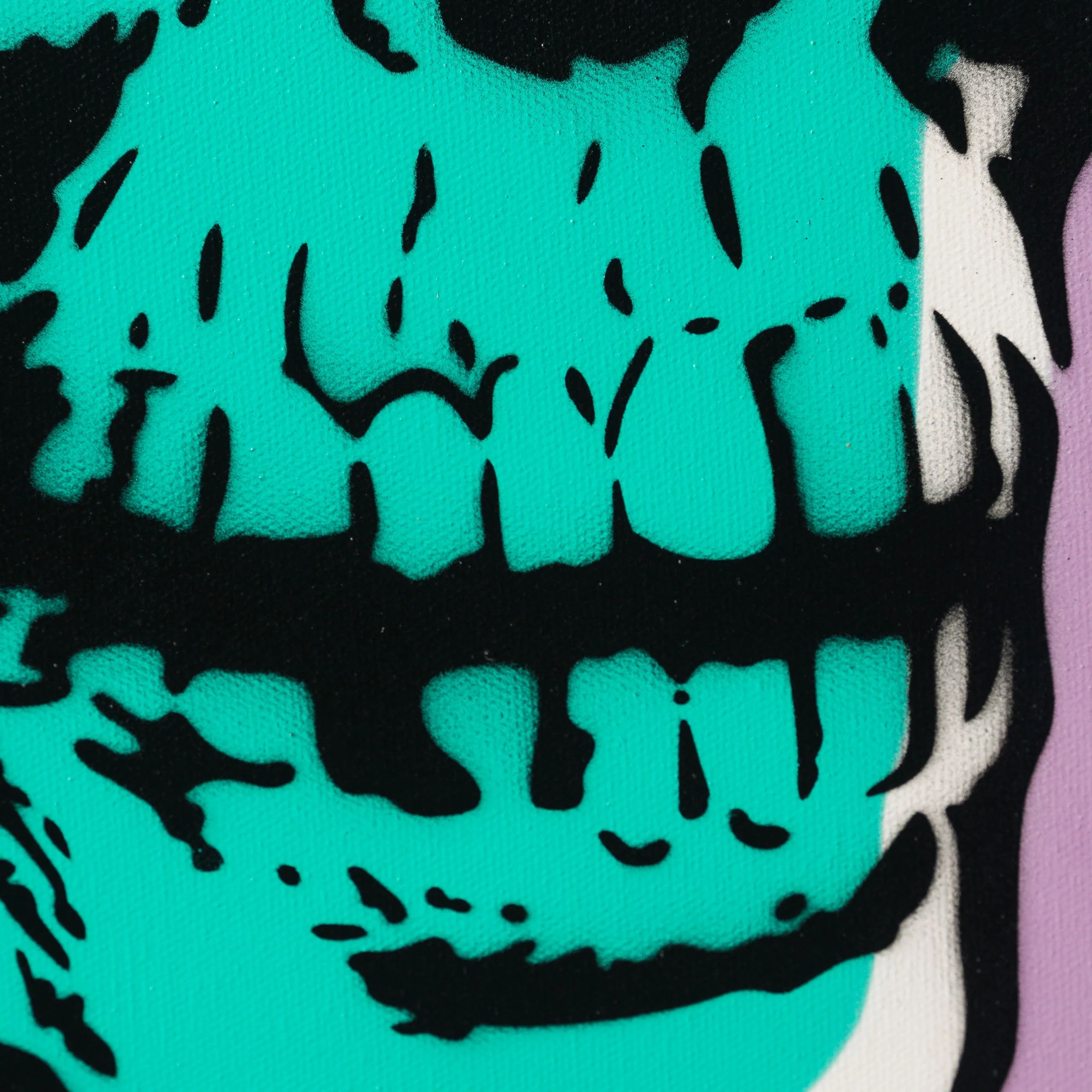 4 Eye Skull - Violet/Mint - Image 3