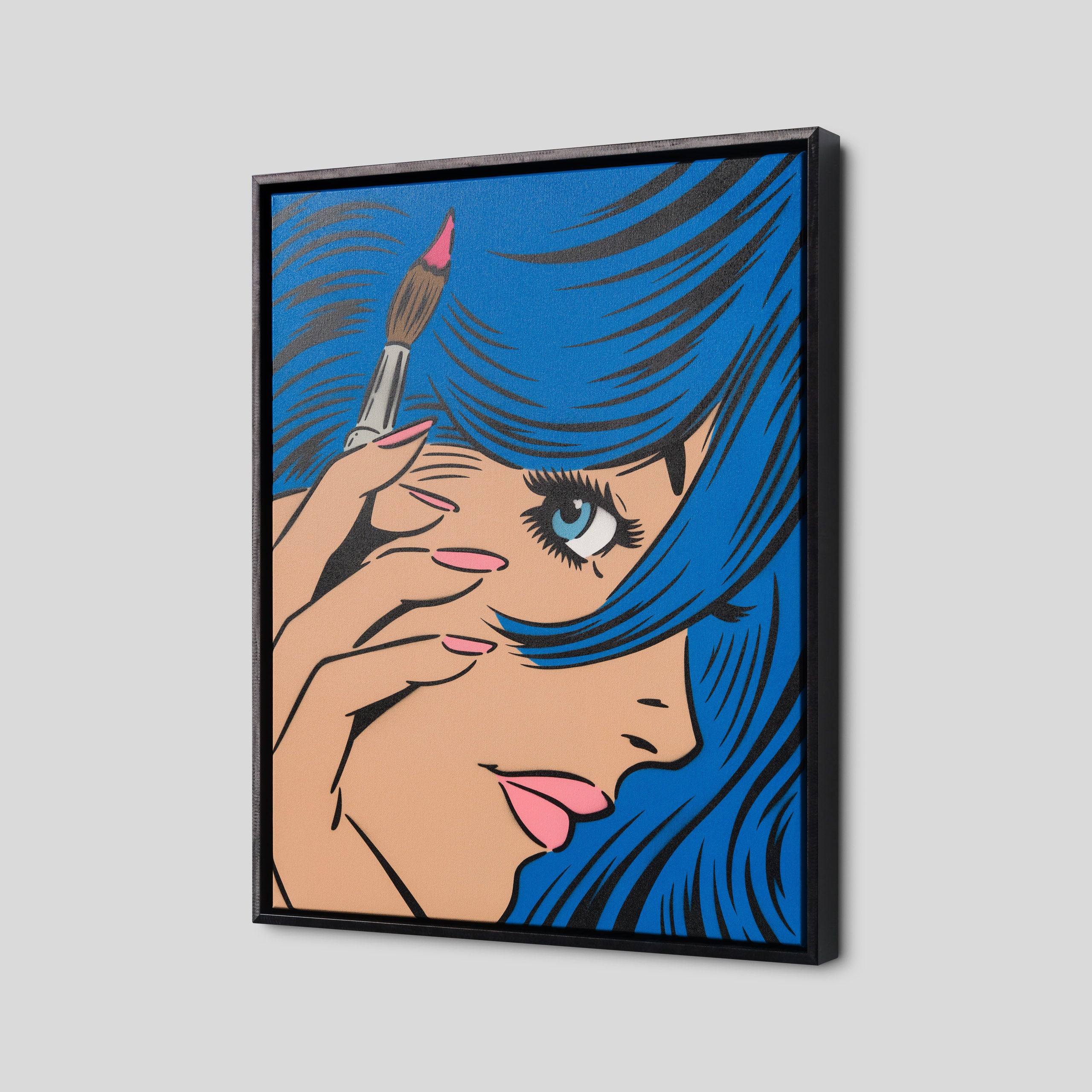 A Moment of Reflection - Blue Hair - Image 2