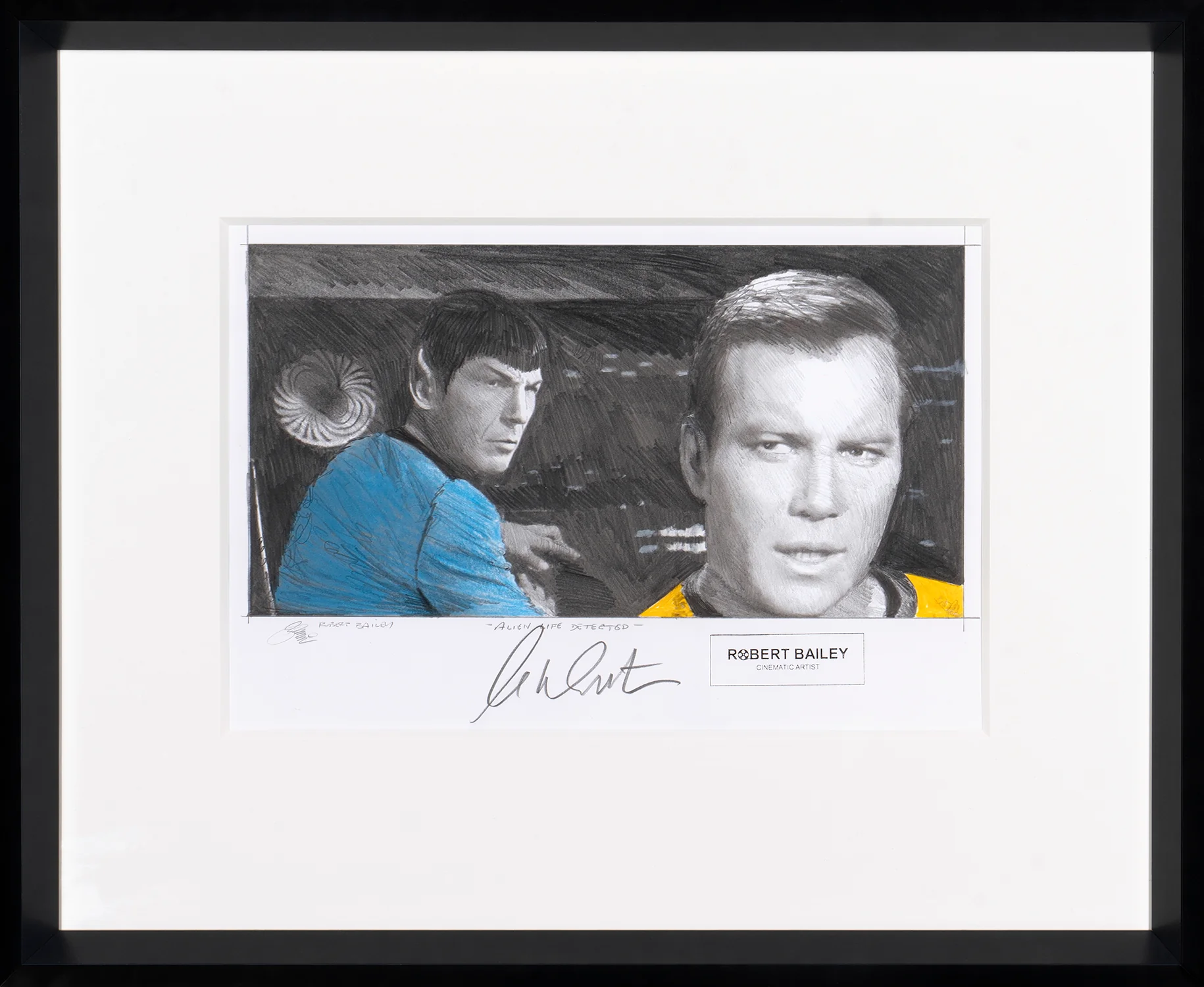 Alien Life Detected | Hand-signed by William Shatner - Image 3