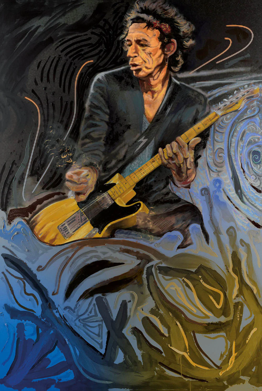 The Blue Smoke Suite - Keith - Giclee on Paper Edition - Image 2