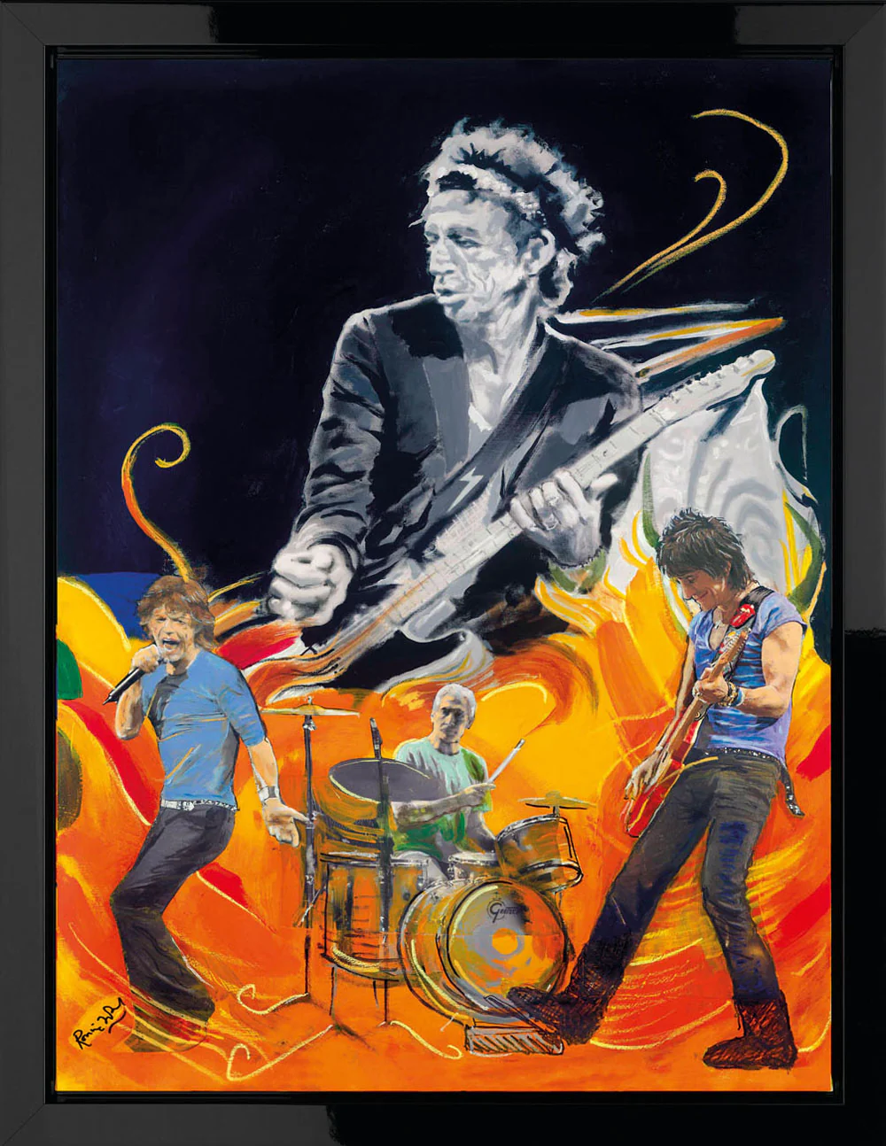 The Famous Flames - Wah Wah - Boxed Canvas Edition