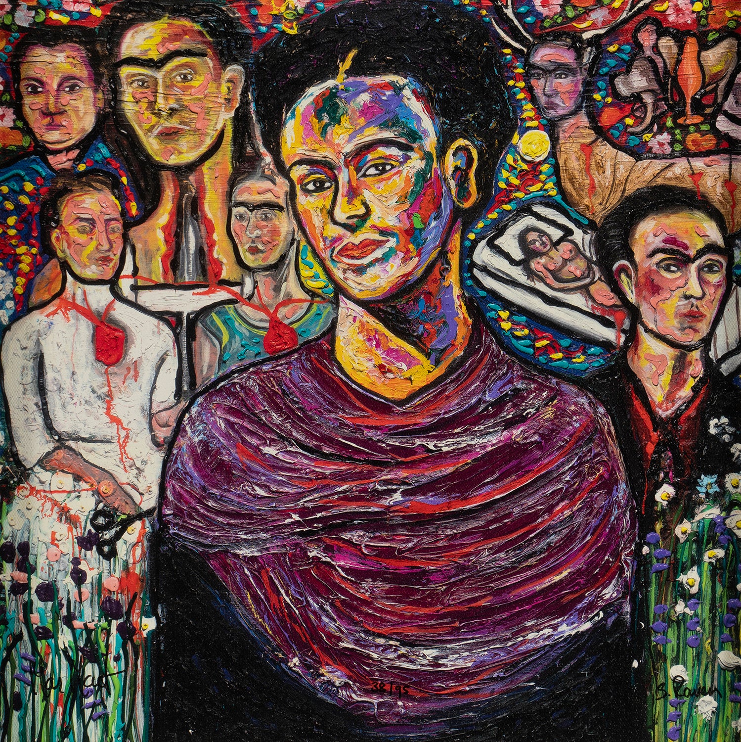 Kahlo | Canvas on Board - Image 6
