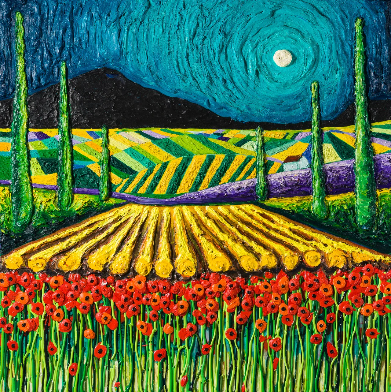 Patchwork Poppy Field - Image 9
