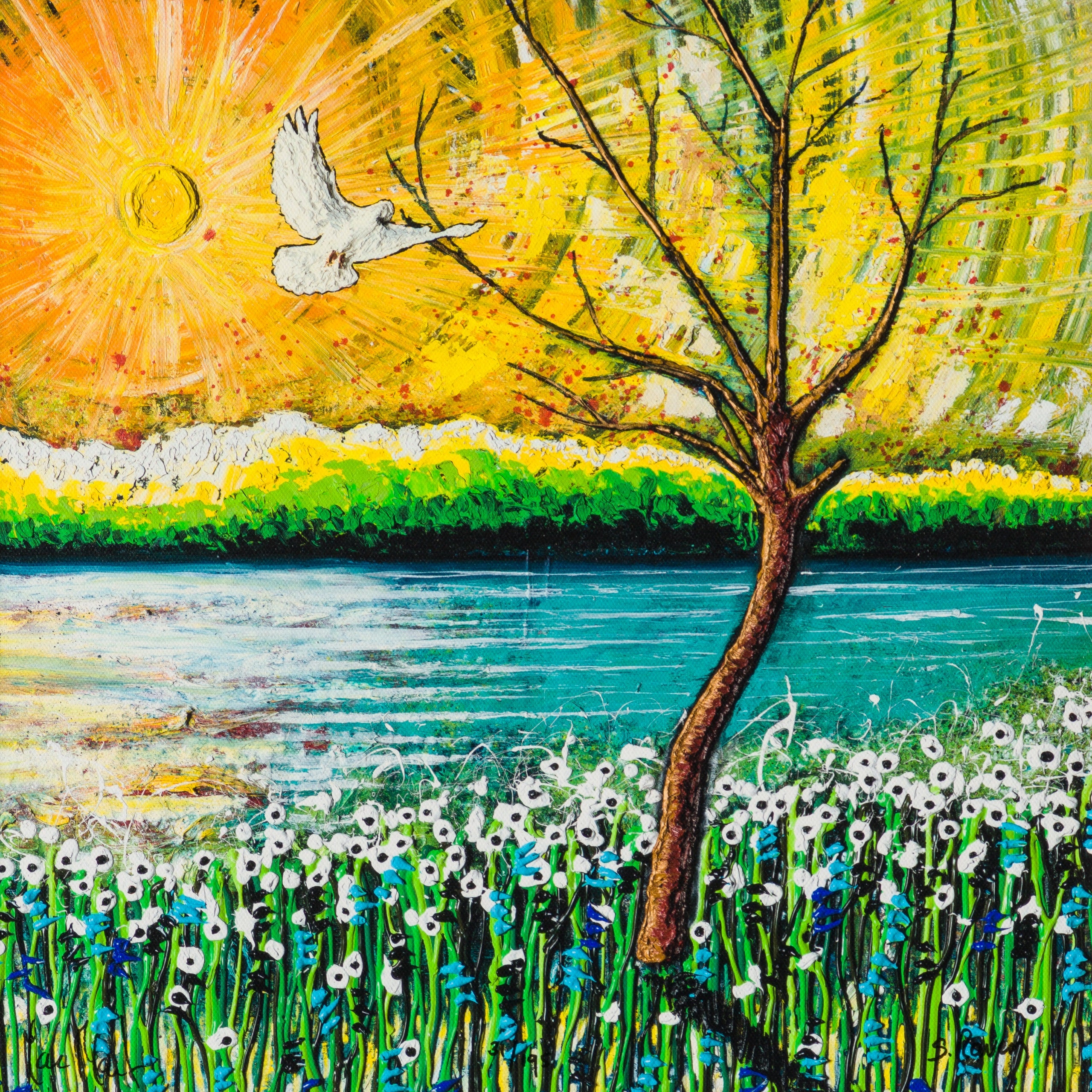 Washed By The Rivers | Canvas On Board - Image 6