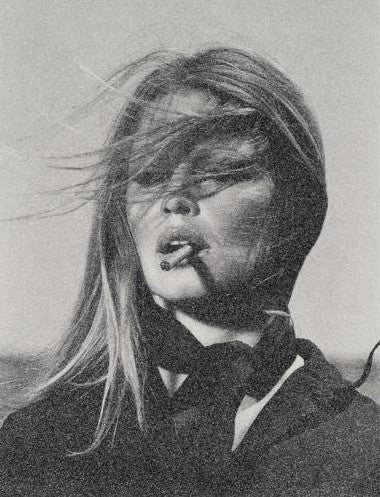 Bardot with Cigar - Silkscreen on paper