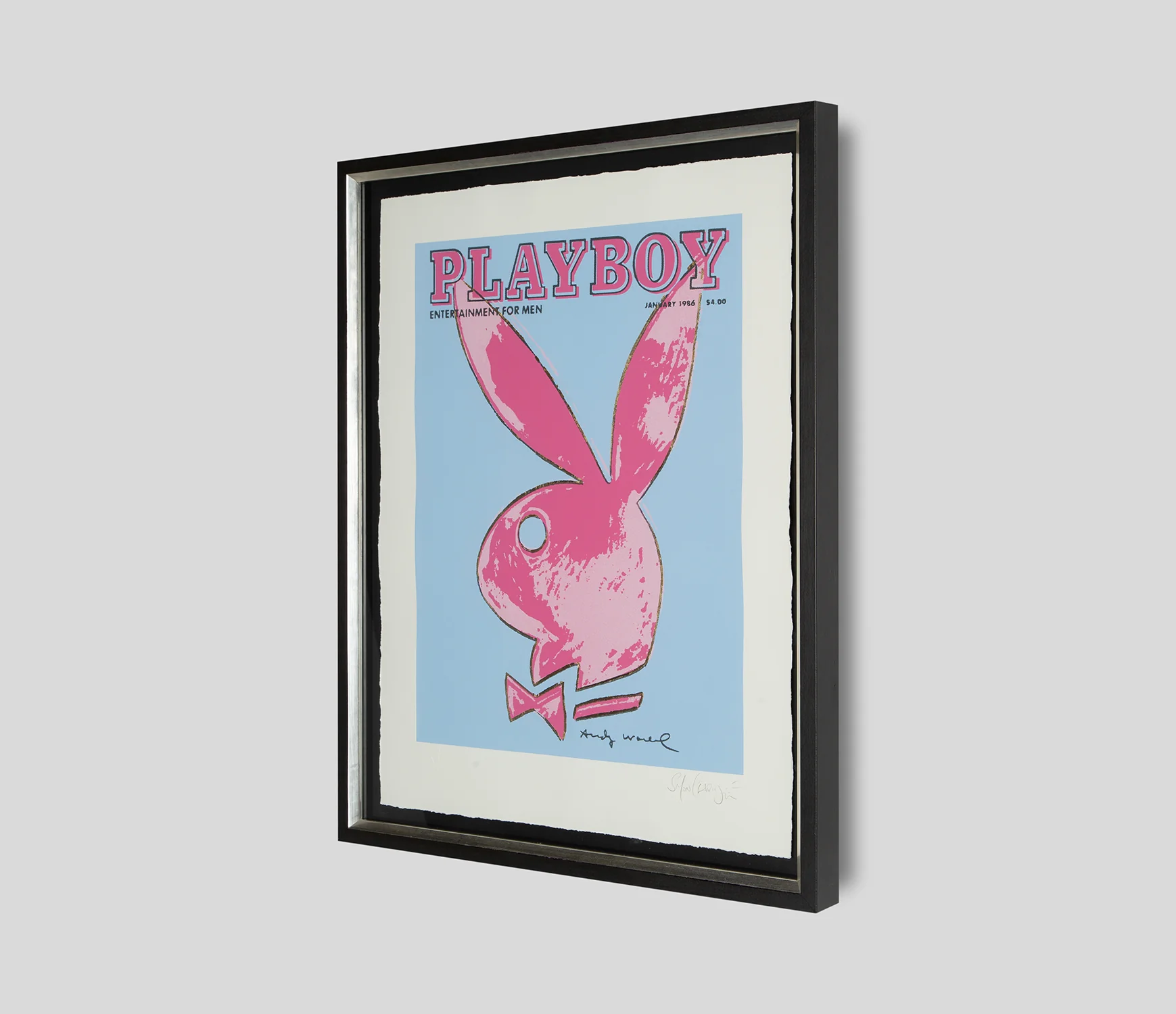 Playboy Jan 1986 (Powder Blue + Hot Pink) - Image 2