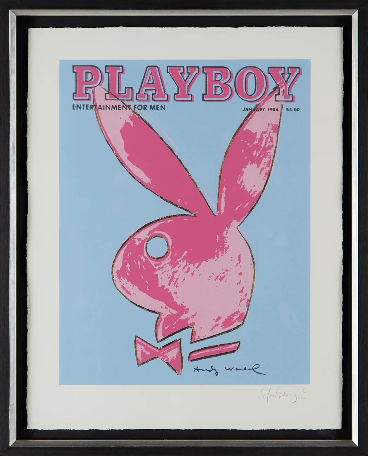 Playboy Jan 1986 (Powder Blue + Hot Pink) - Image 3