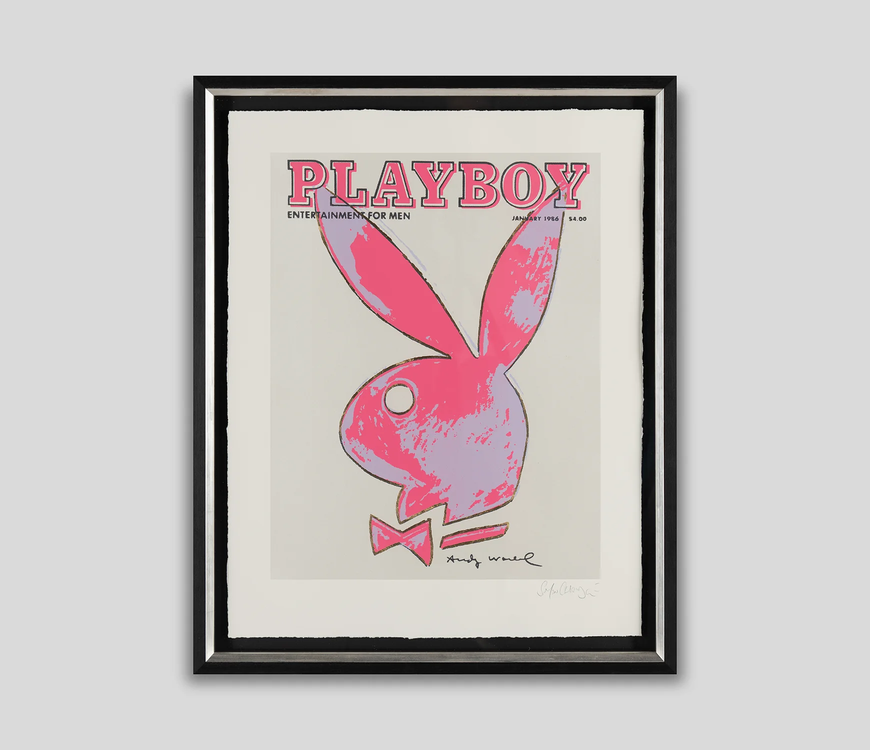 Playboy ‘January 1986’ Silver & Hot Pink