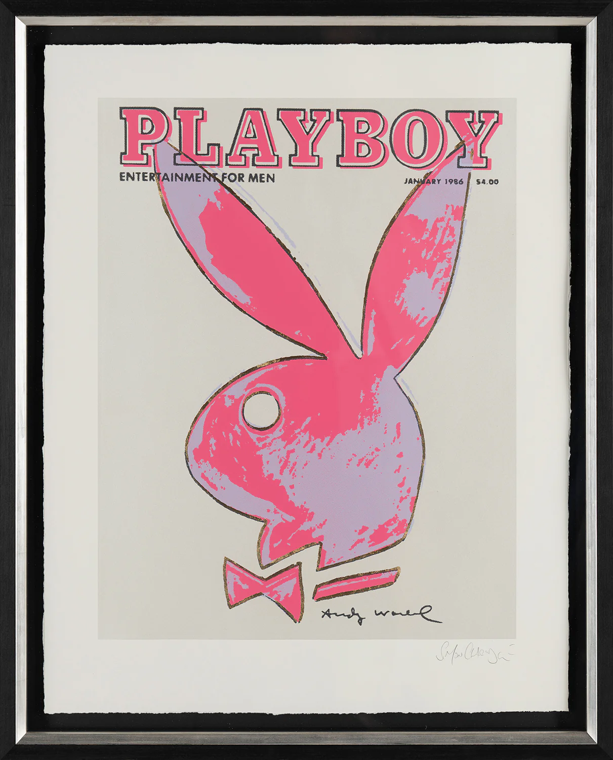 Playboy ‘January 1986’ Silver & Hot Pink - Image 3