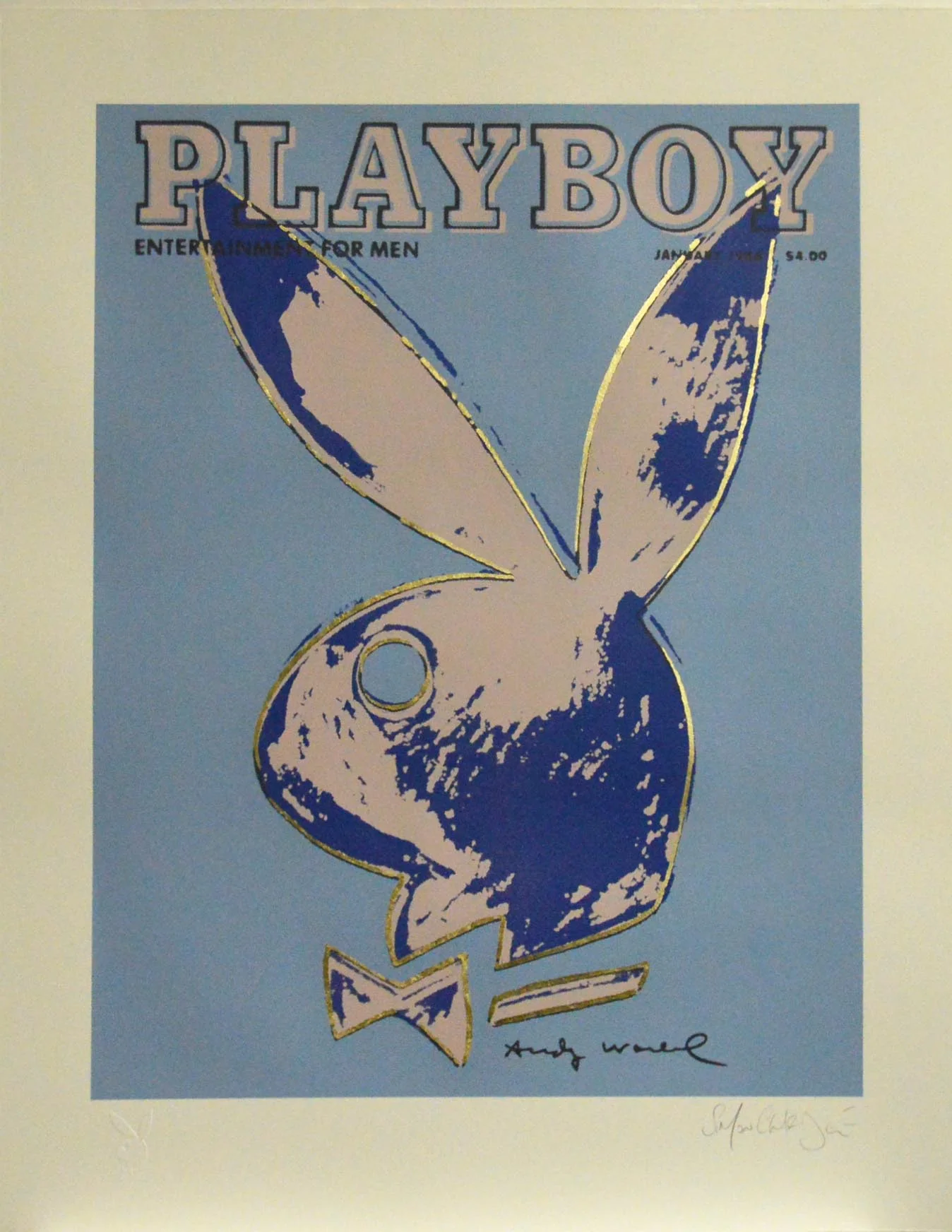 Playboy ‘January 1986’ Wedgewood & Blush Gold Leaf