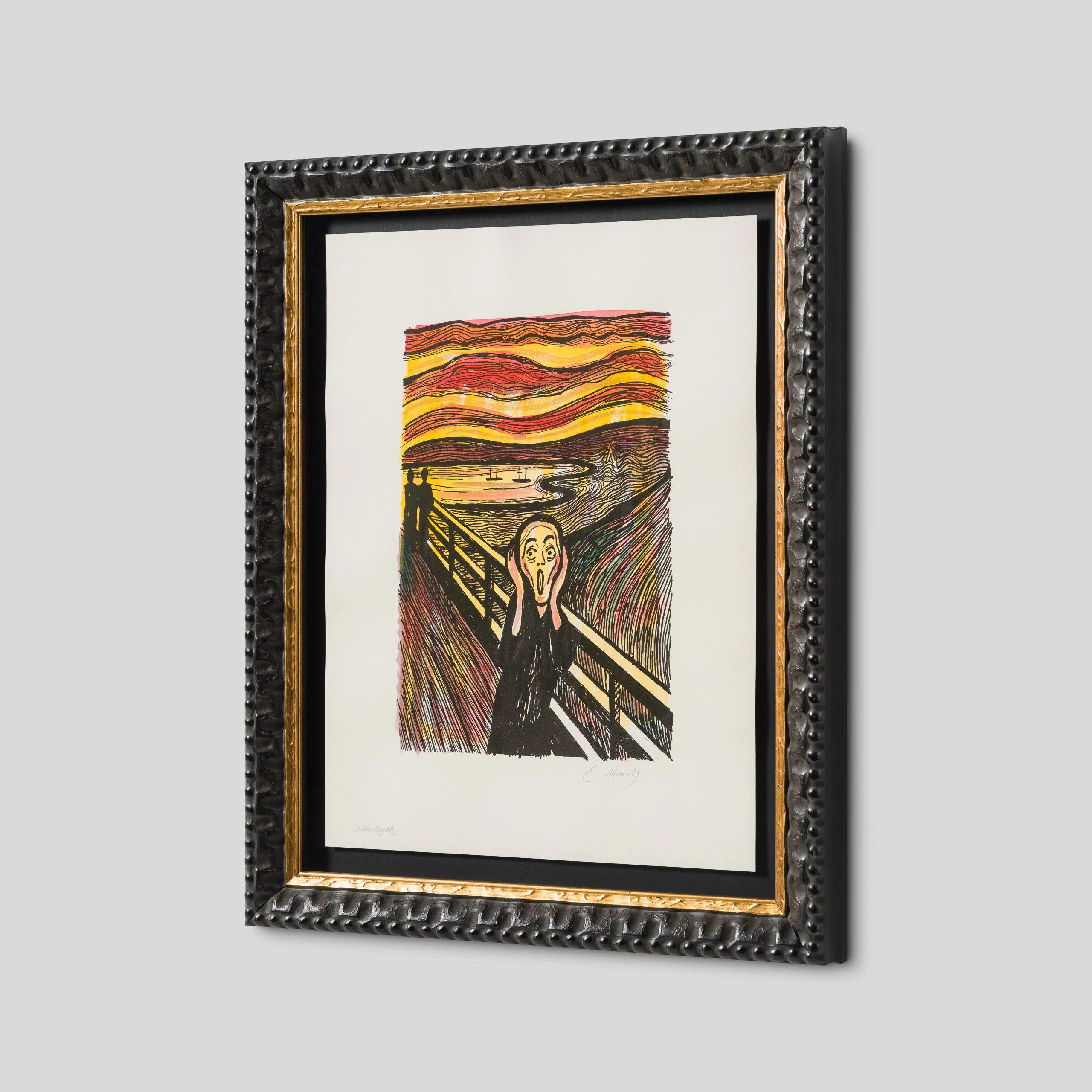 The Scream in the Style of Edvard Munch (1895) Unique III - Image 5